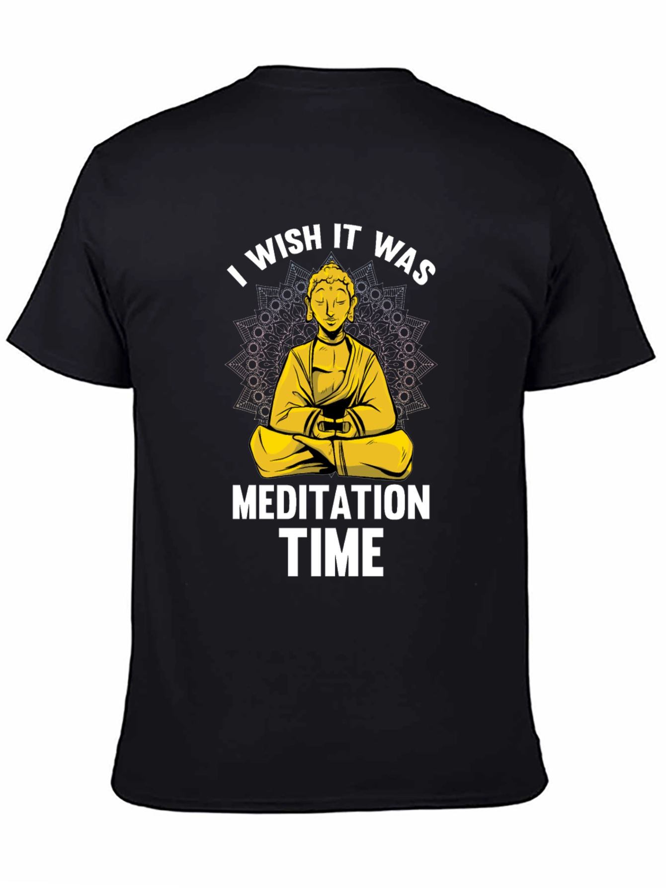 Meditation Time Buddha Graphic T-Shirt Relaxed Fit