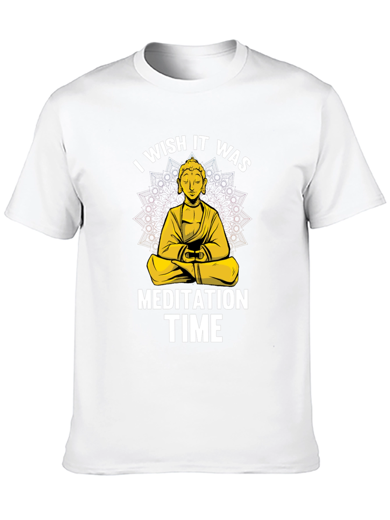 Meditation Time Buddha Graphic T-Shirt Relaxed Fit