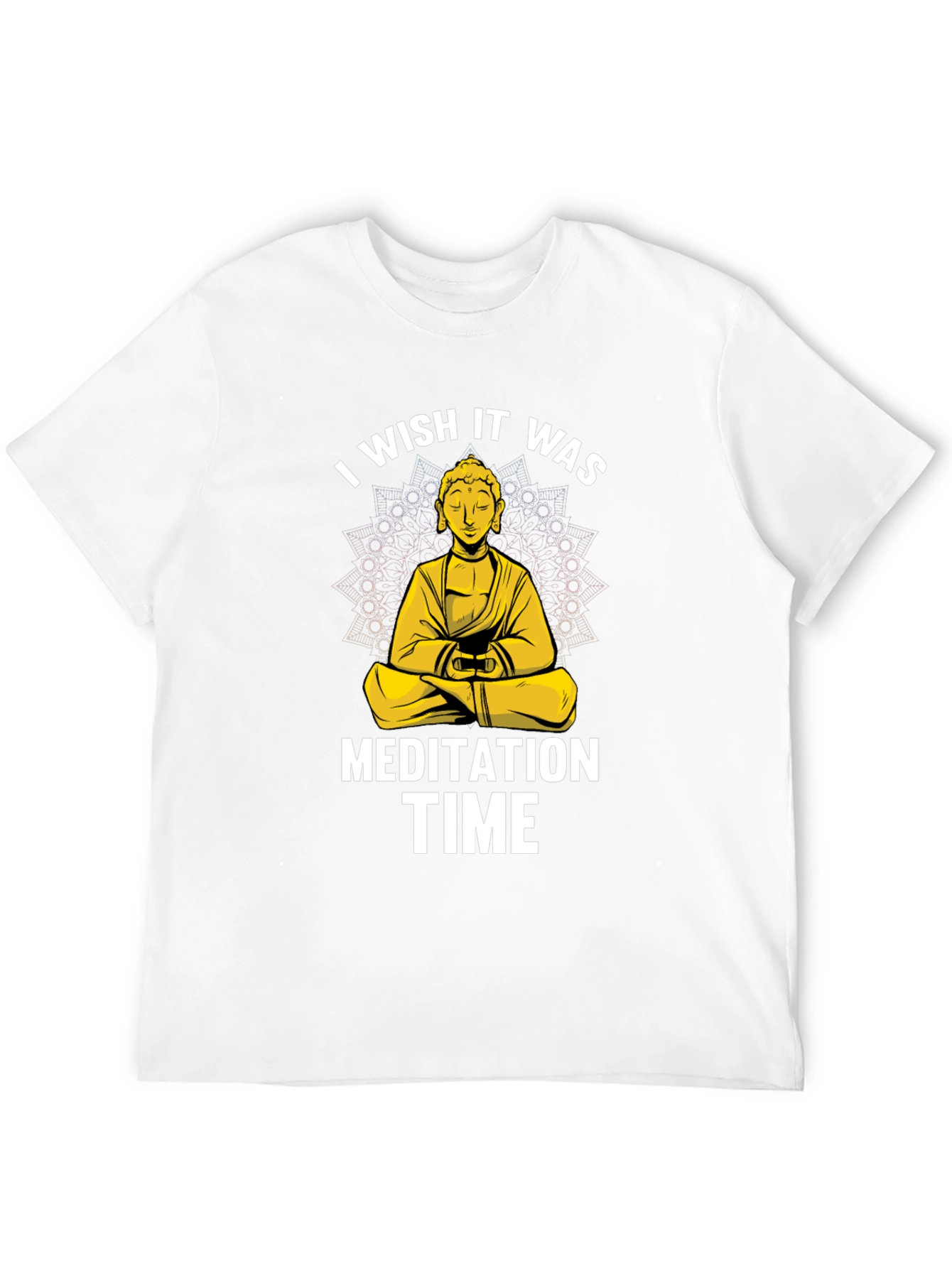 Meditation Time Buddha Graphic T-Shirt Relaxed Fit