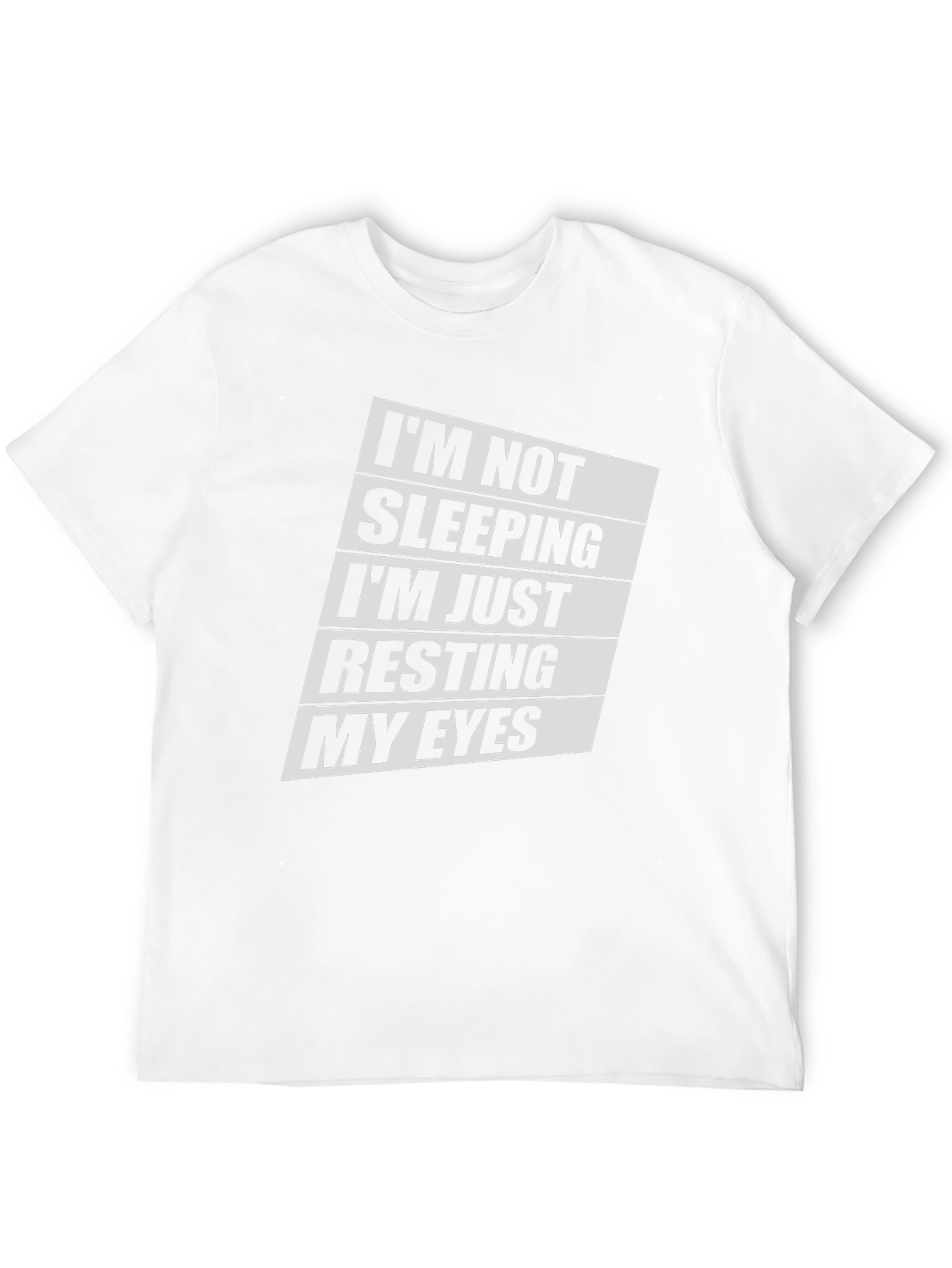 Funny Resting My Eyes Mens Black T-Shirt