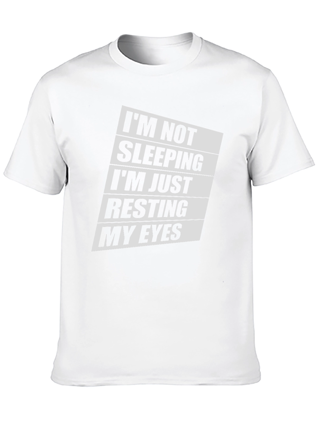 Funny Resting My Eyes Mens Black T-Shirt