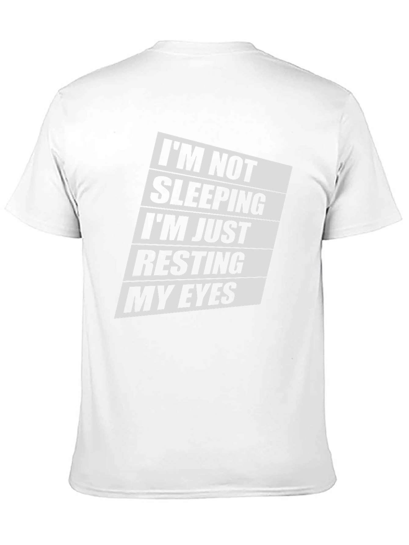 Funny Resting My Eyes Mens Black T-Shirt