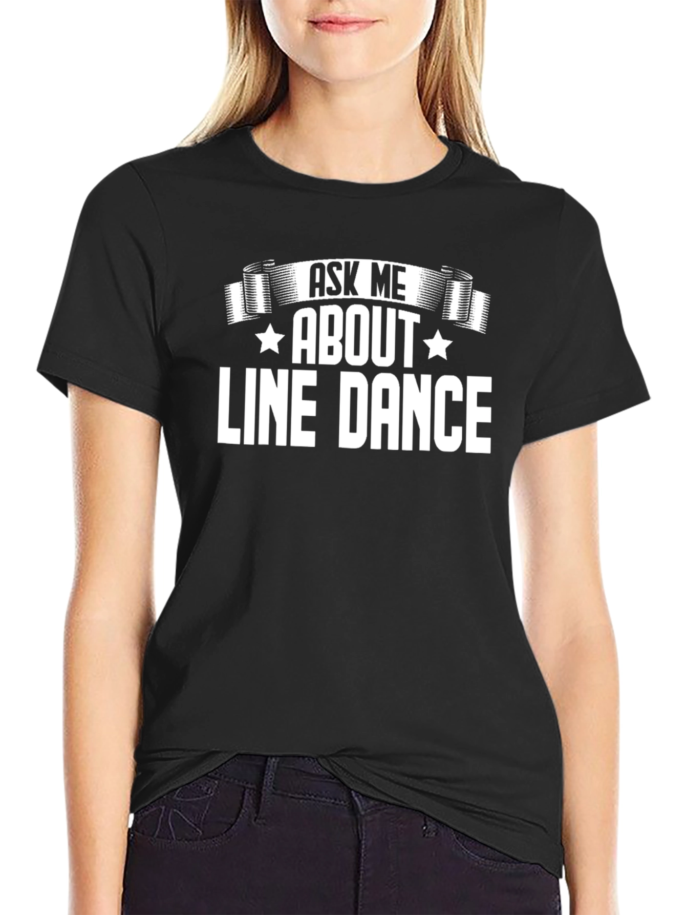 Ask Me About Line Dance Graphic Tee