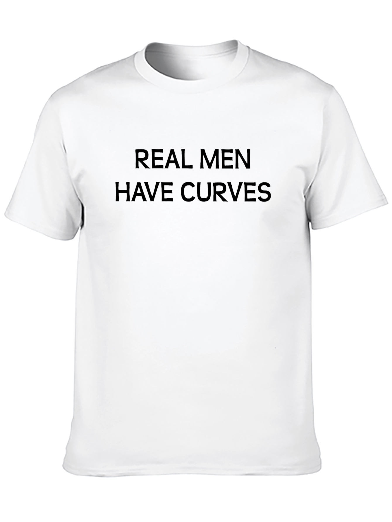 Real Men Have Curves Graphic Tee - Black