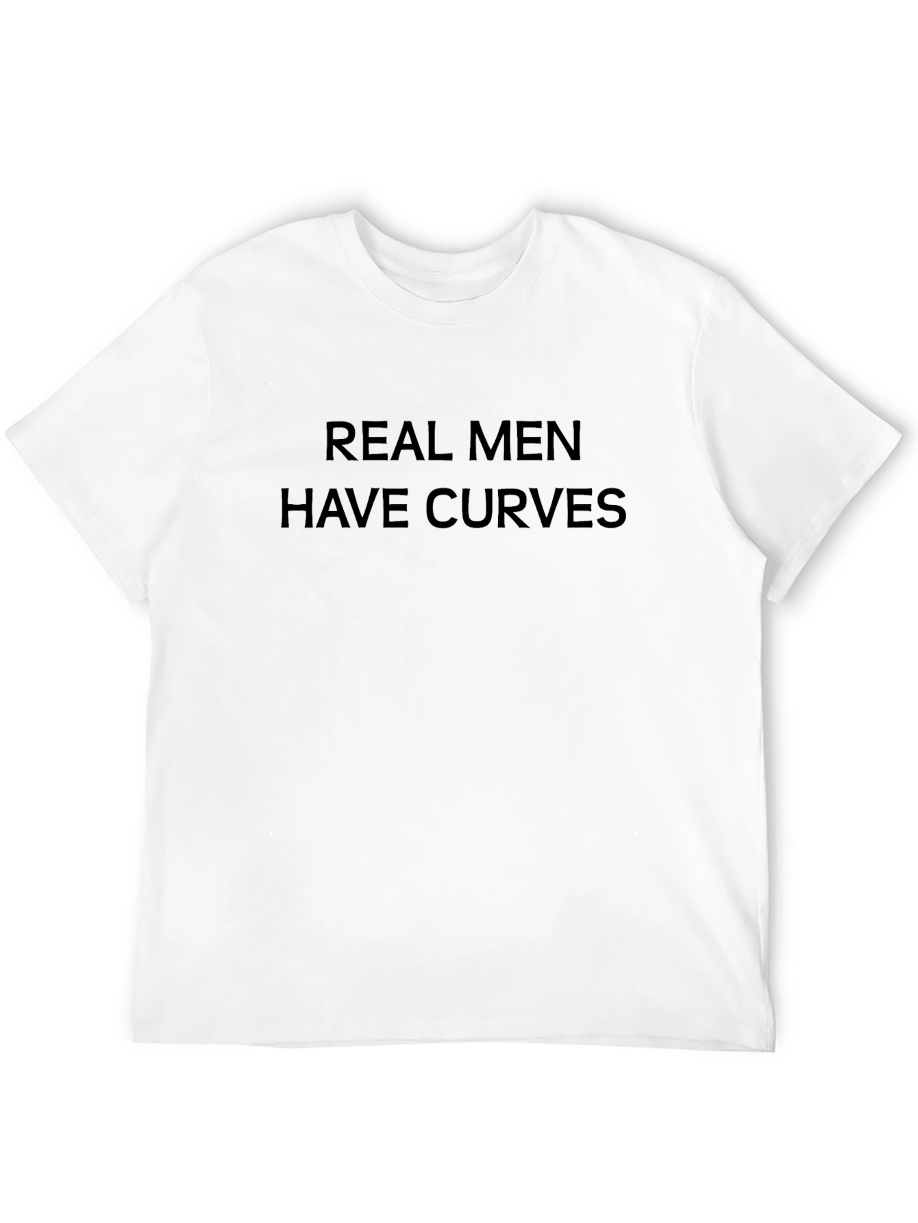 Real Men Have Curves Graphic Tee - Black