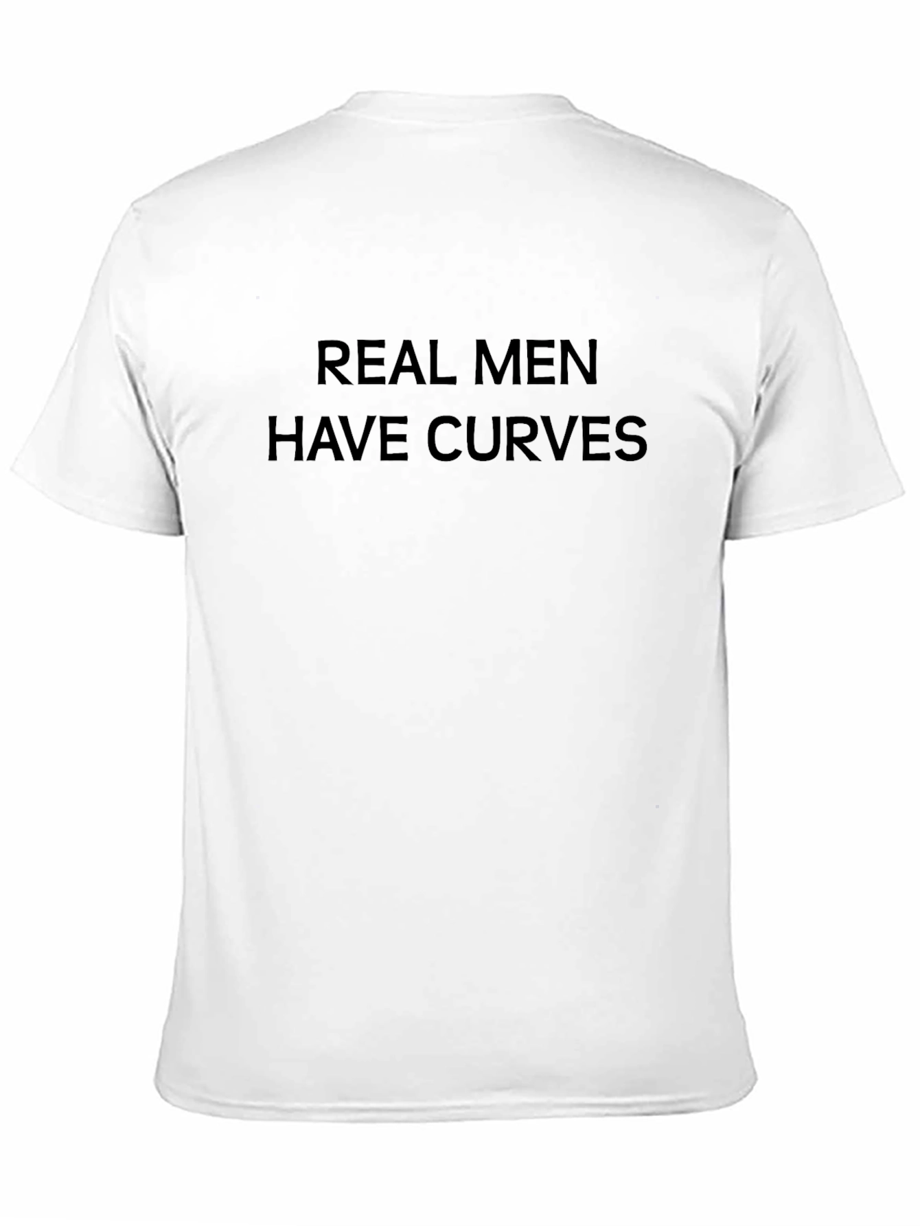 Real Men Have Curves Graphic Tee - Black