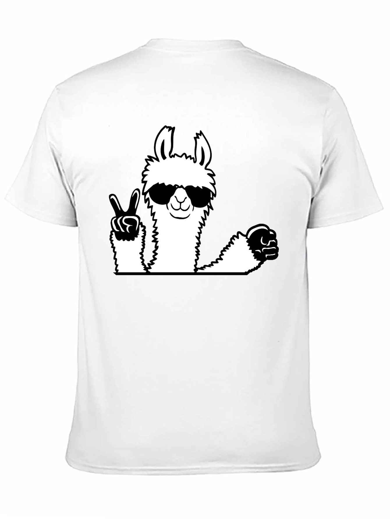Cool Llama Graphic Tee - Peace & Style!