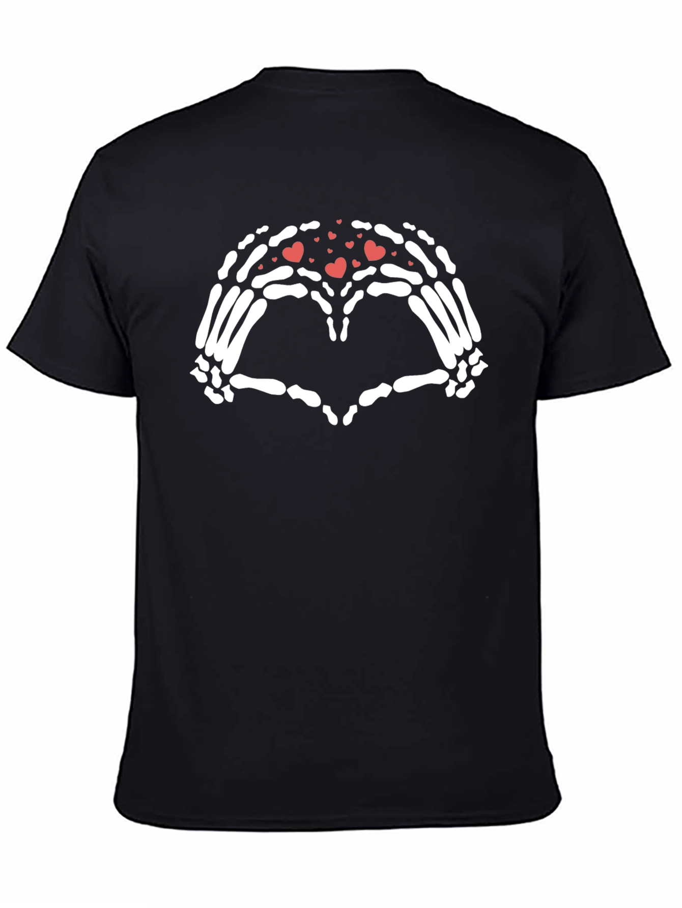 Skeleton Hands Heart T-Shirt - Gothic Valentines Day Tee