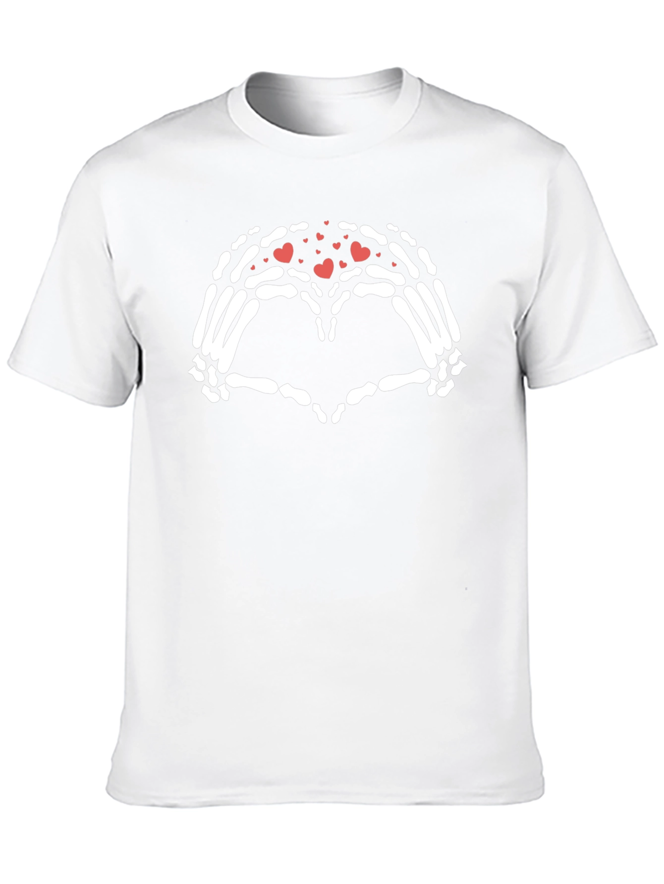 Skeleton Hands Heart T-Shirt - Gothic Valentines Day Tee