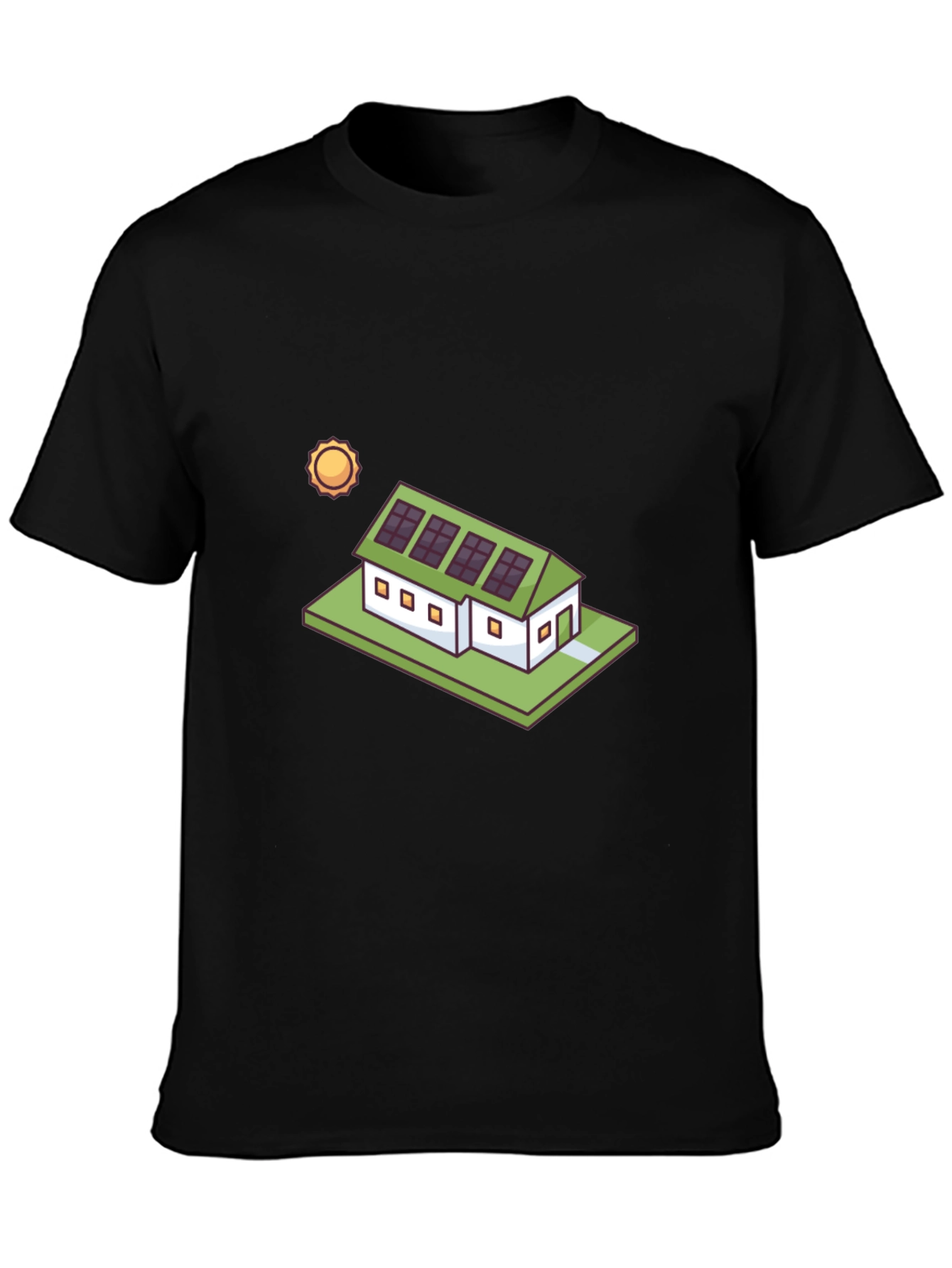 Eco-Friendly Solar House T-Shirt