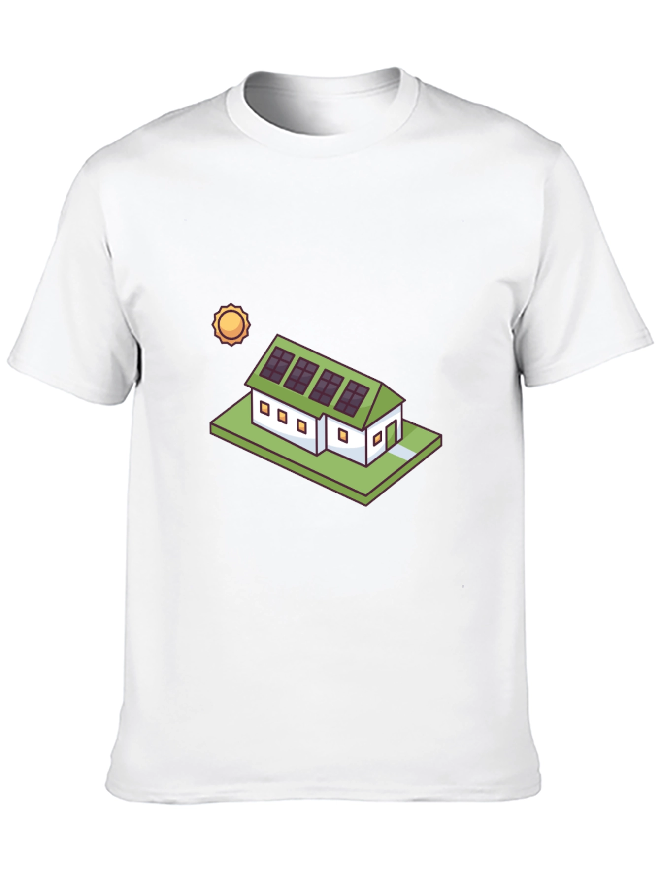 Eco-Friendly Solar House T-Shirt