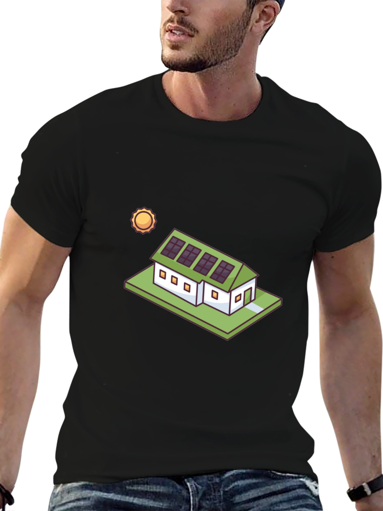 Eco-Friendly Solar House T-Shirt