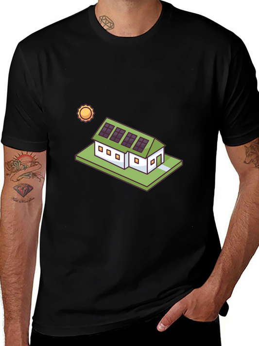 Eco-Friendly Solar House T-Shirt