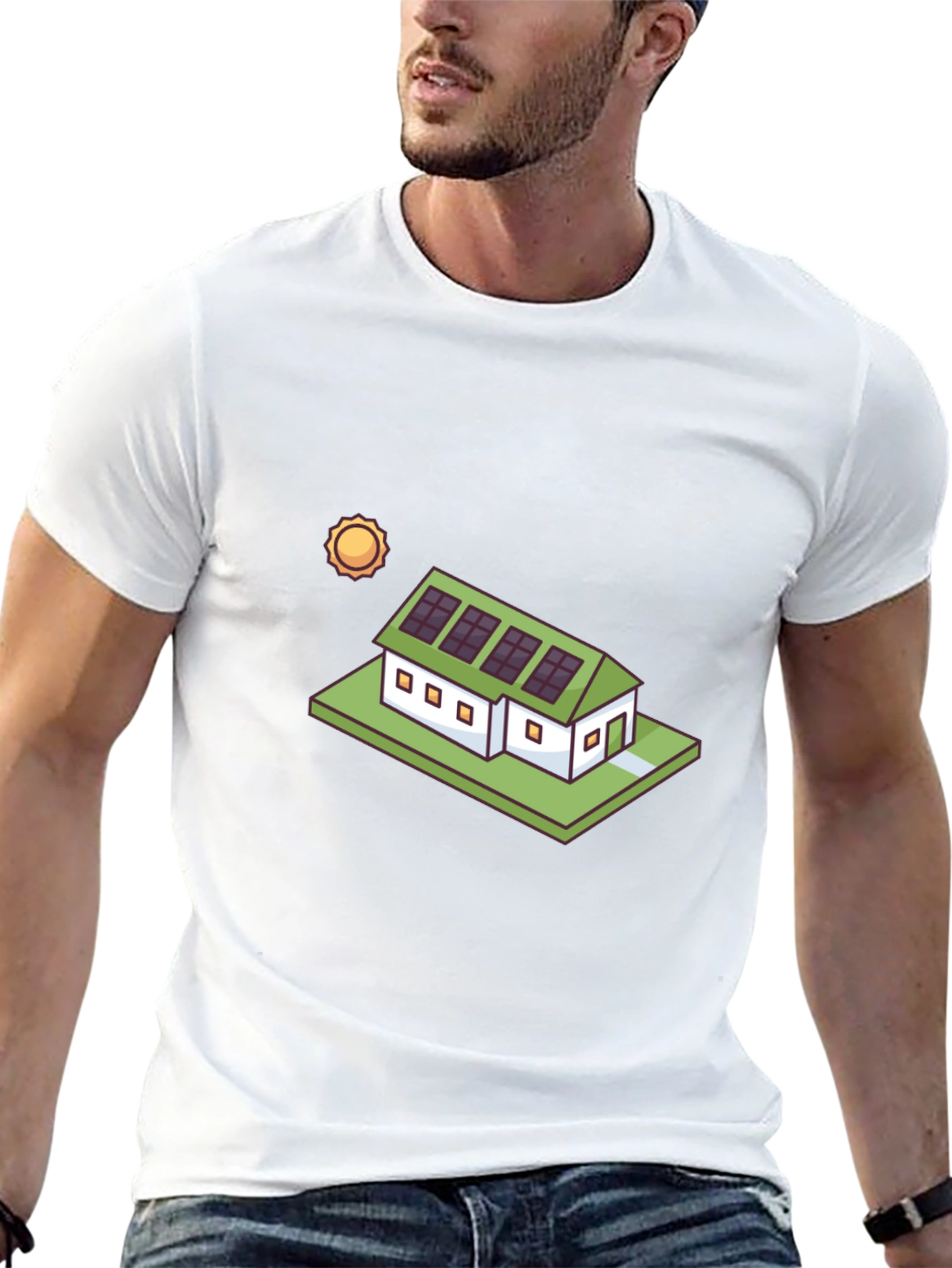 Eco-Friendly Solar House T-Shirt