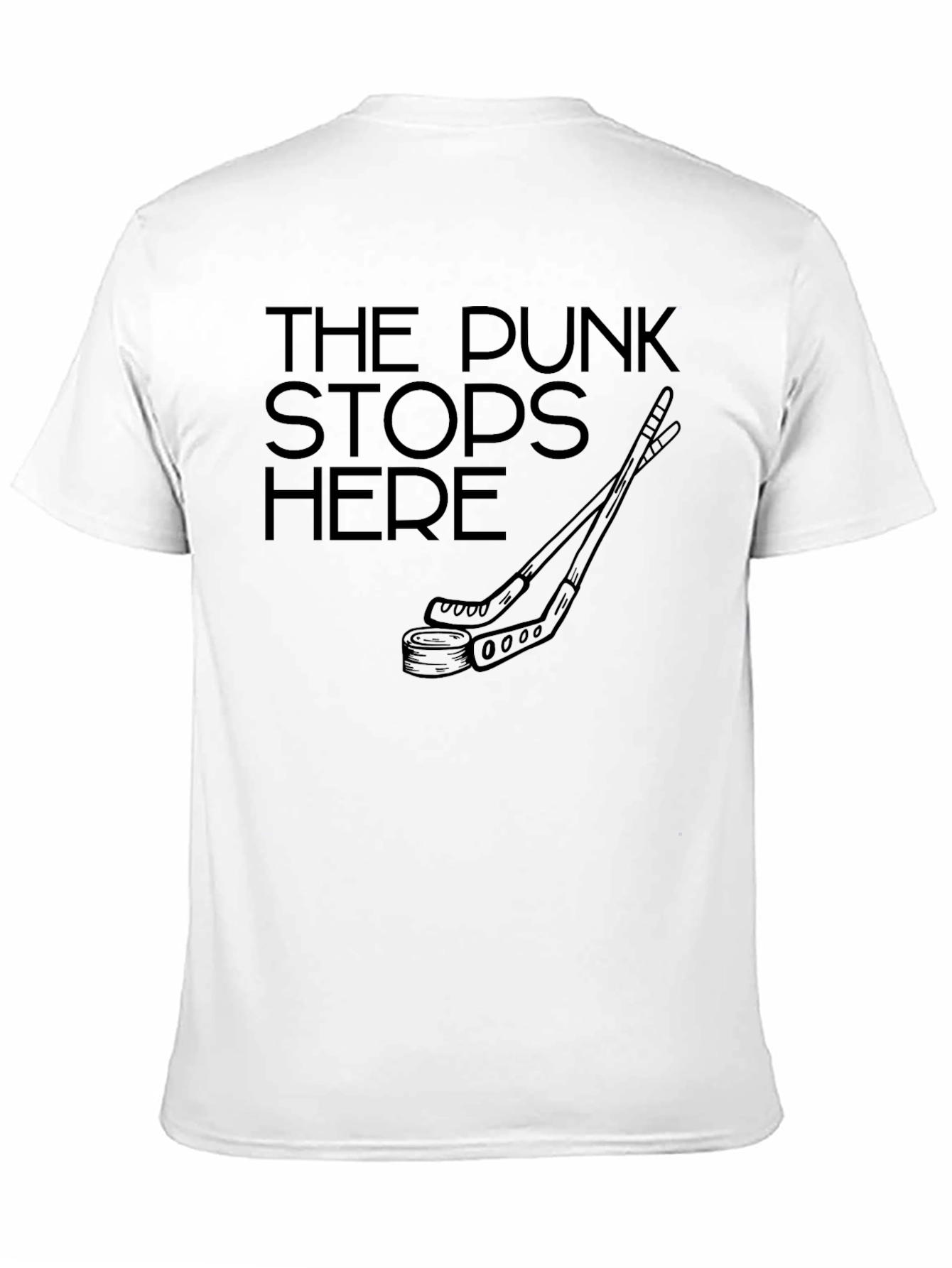 The Punk Stops Here Black Graphic Tee