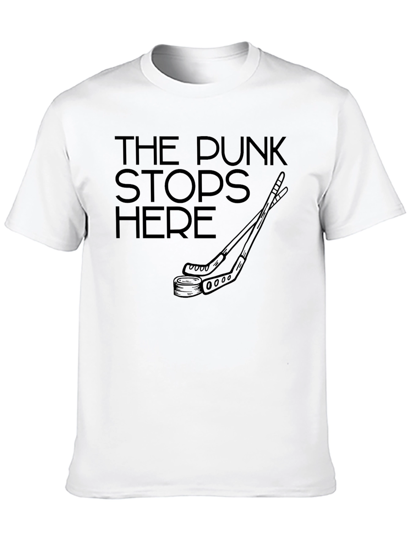 The Punk Stops Here Black Graphic Tee
