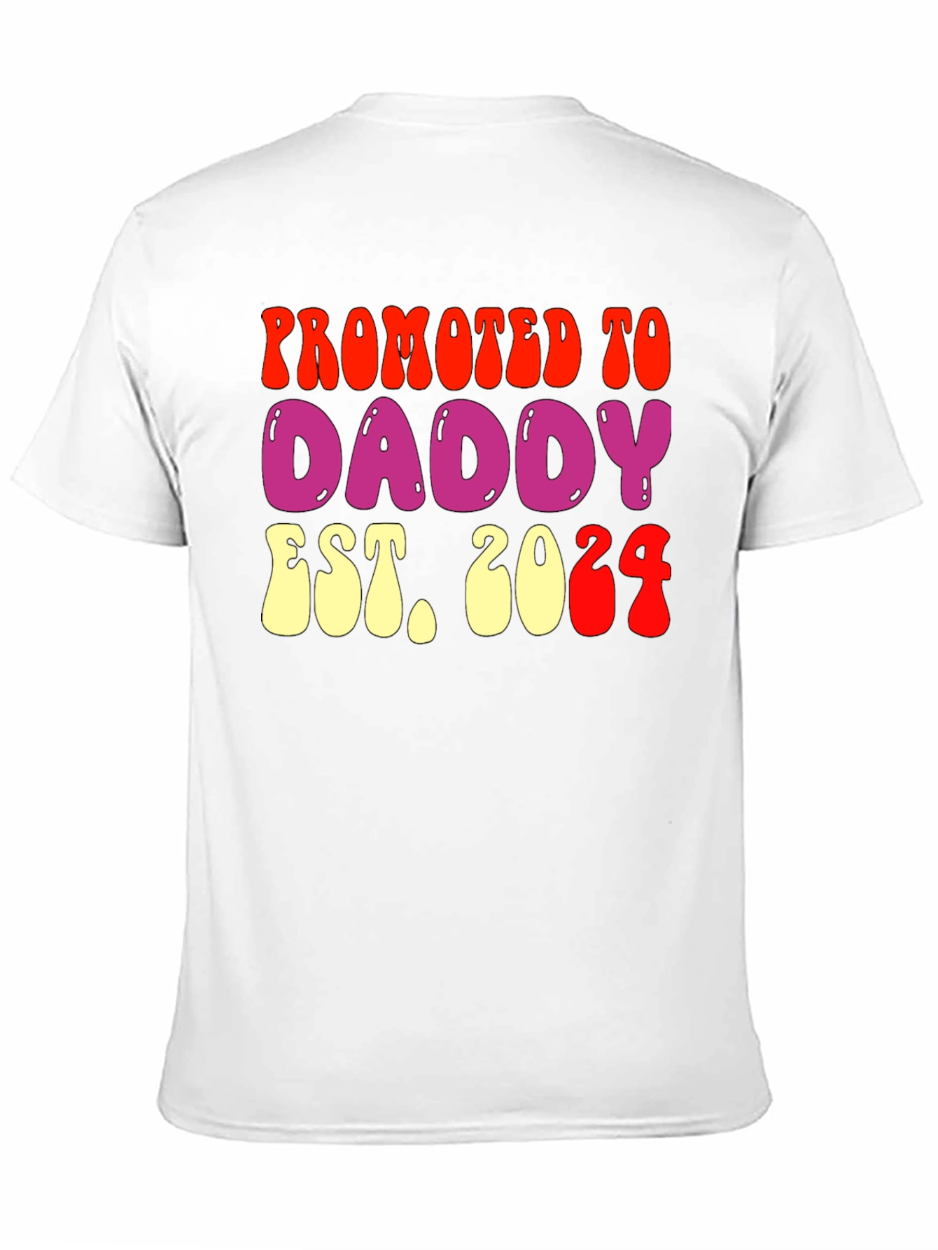 Promoted to Daddy Est 2024 Graphic T-Shirt