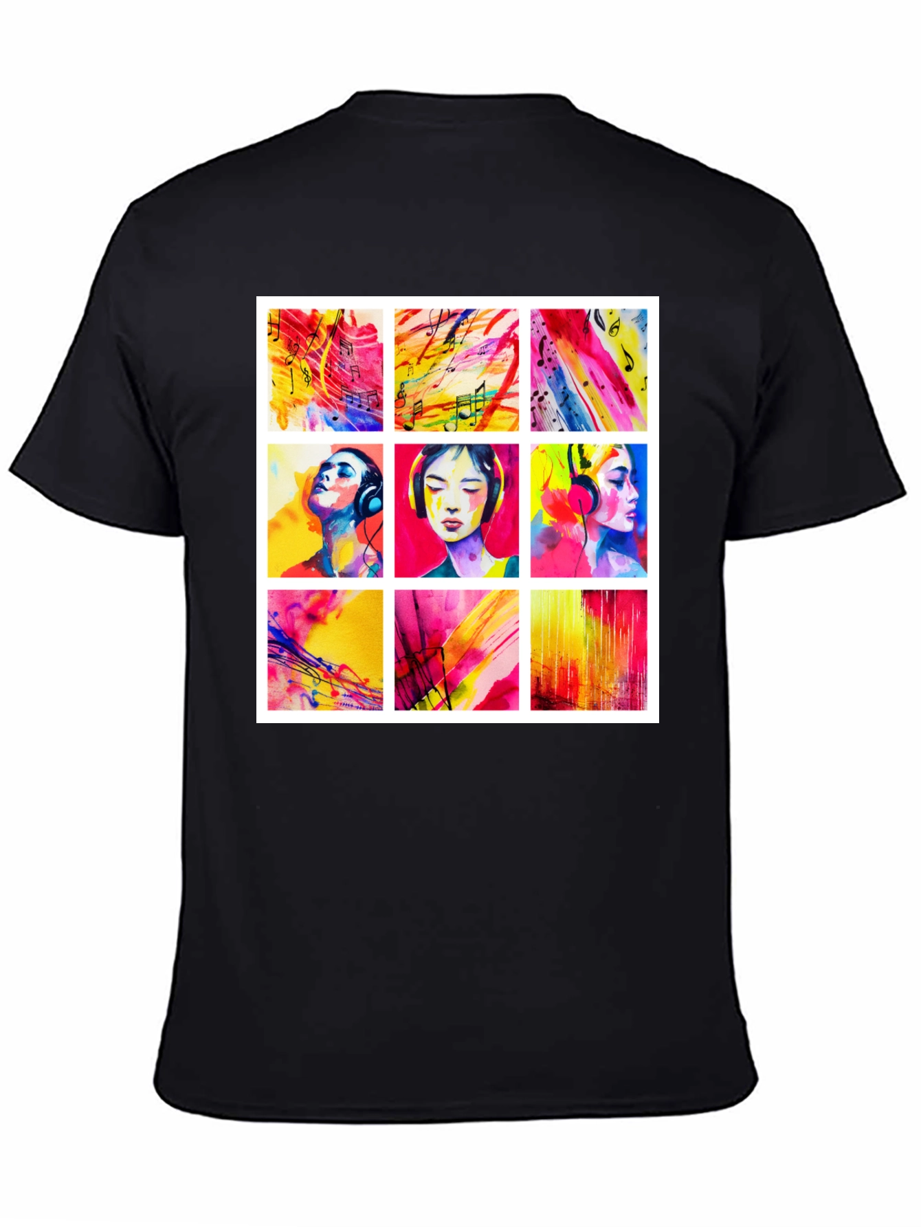 Artistic Watercolor Music T-Shirt
