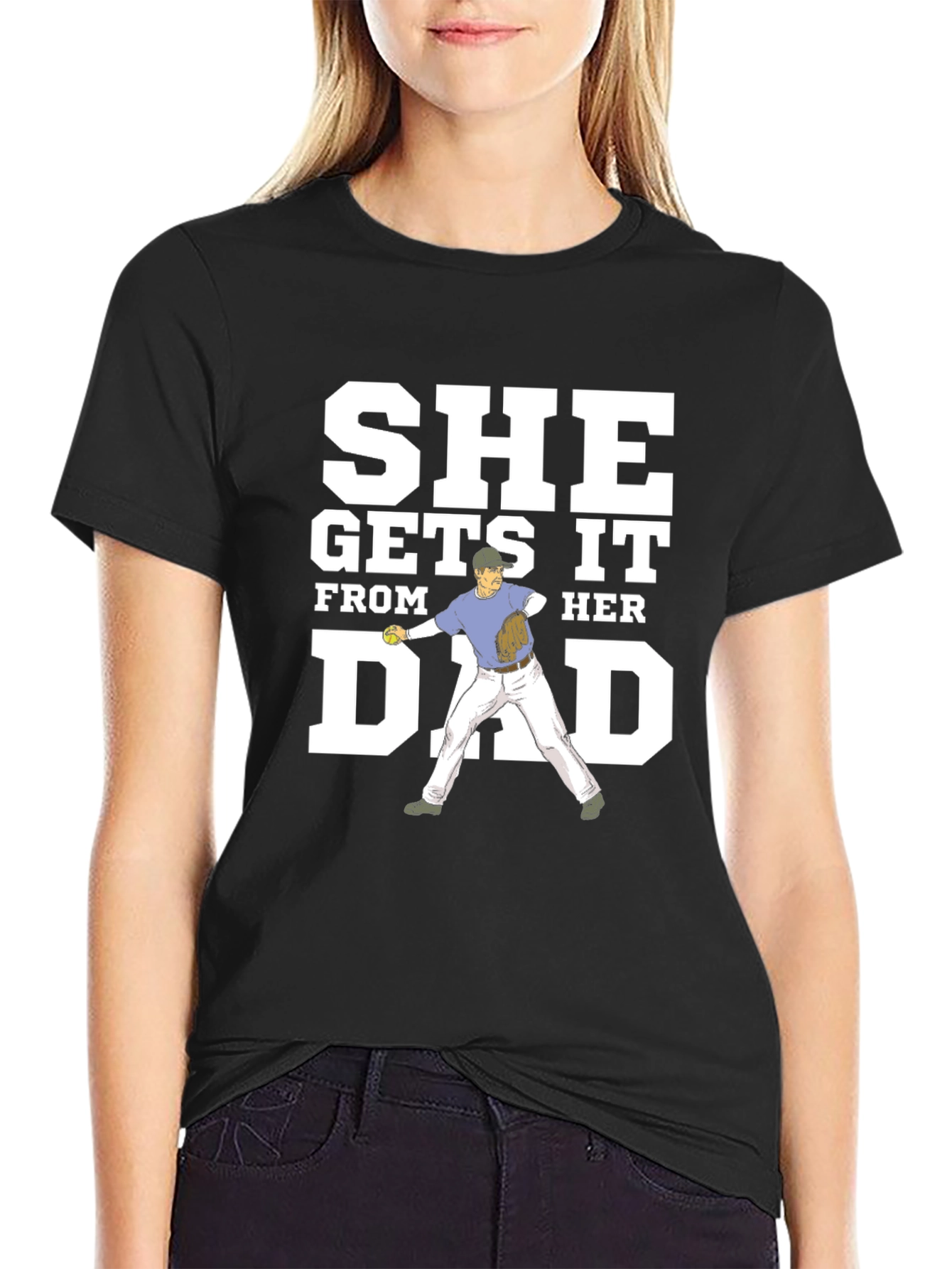 She Gets It From Her Dad Graphic Tee