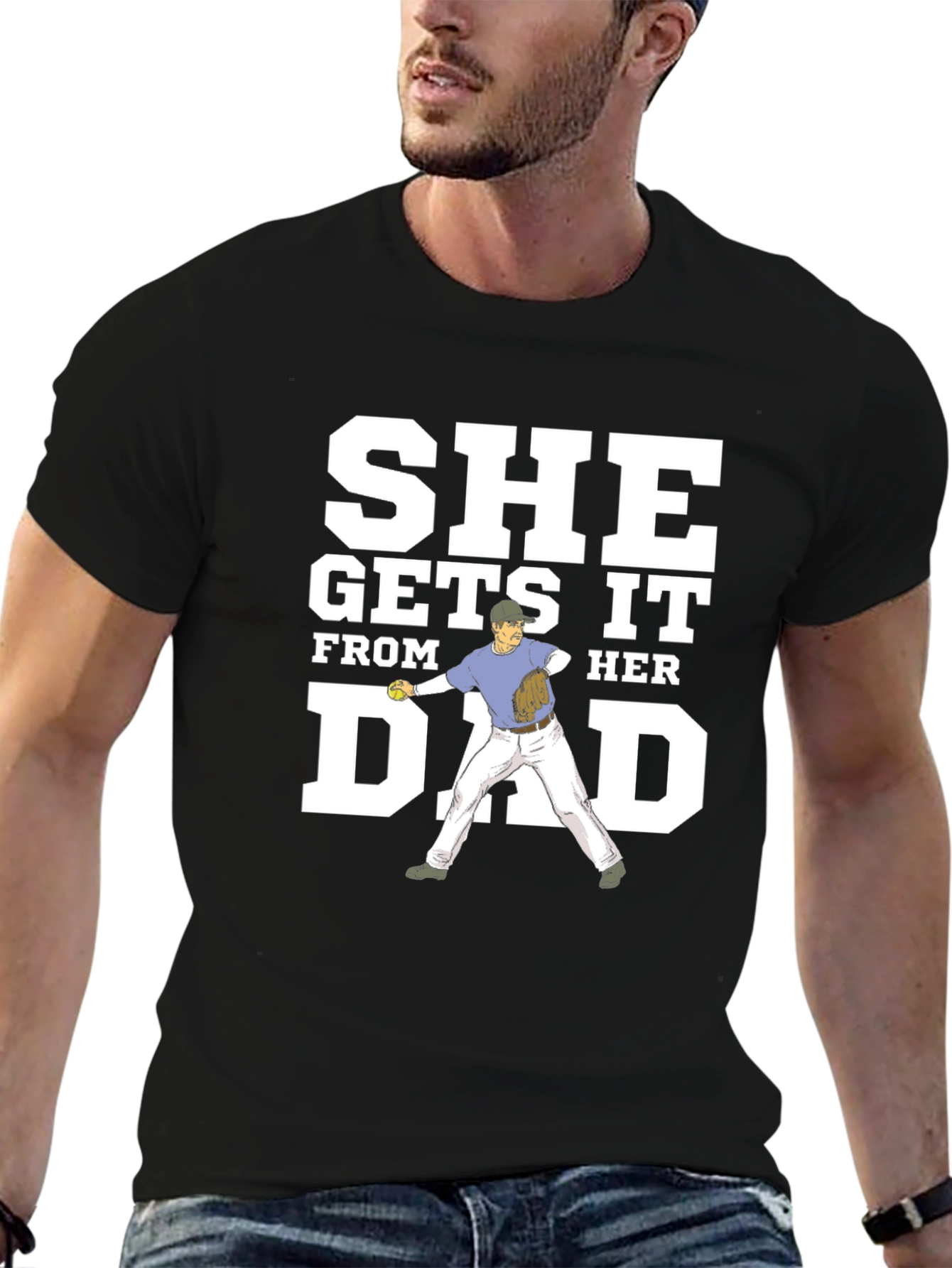 She Gets It From Her Dad Graphic Tee