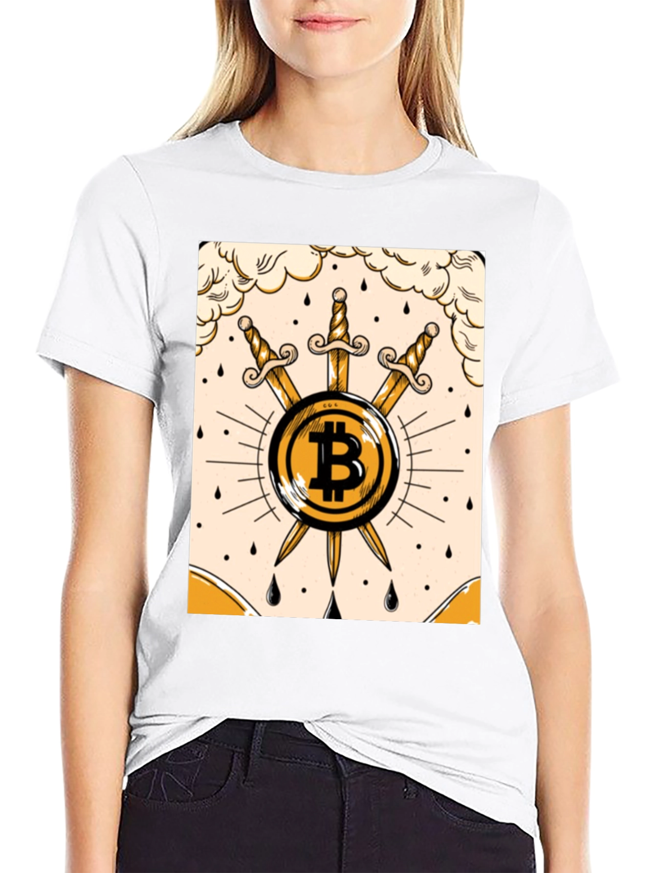 Bitcoin Sword Tee - Crypto Currency T-Shirt