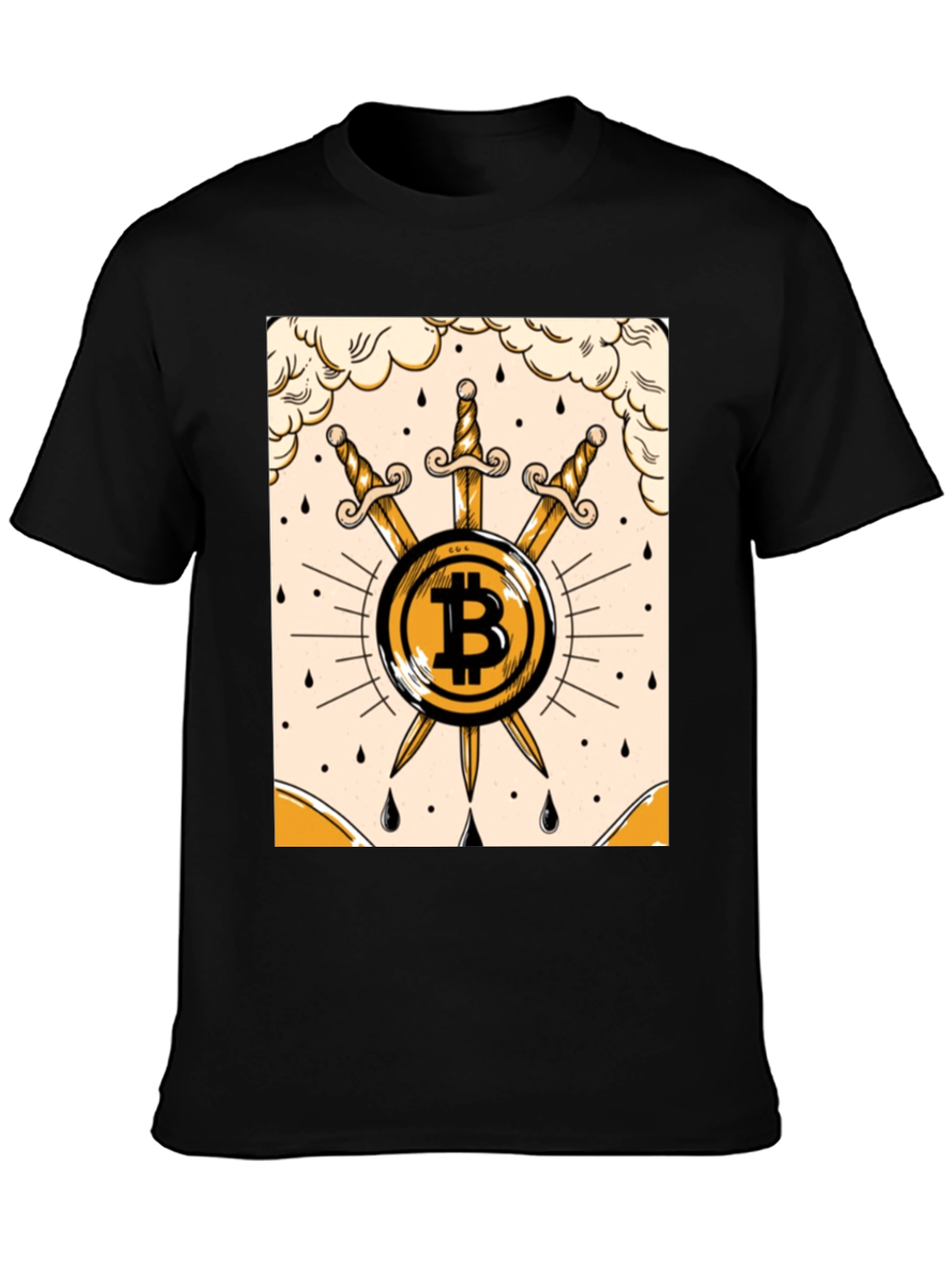 Bitcoin Sword Tee - Crypto Currency T-Shirt