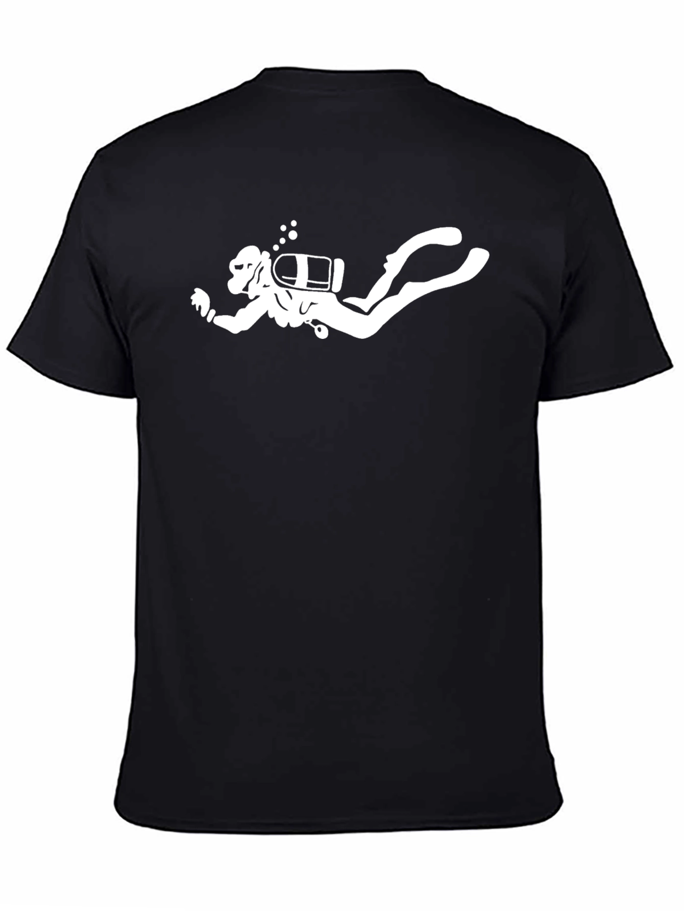 Diver Graphic T-Shirt - Black Cotton Tee