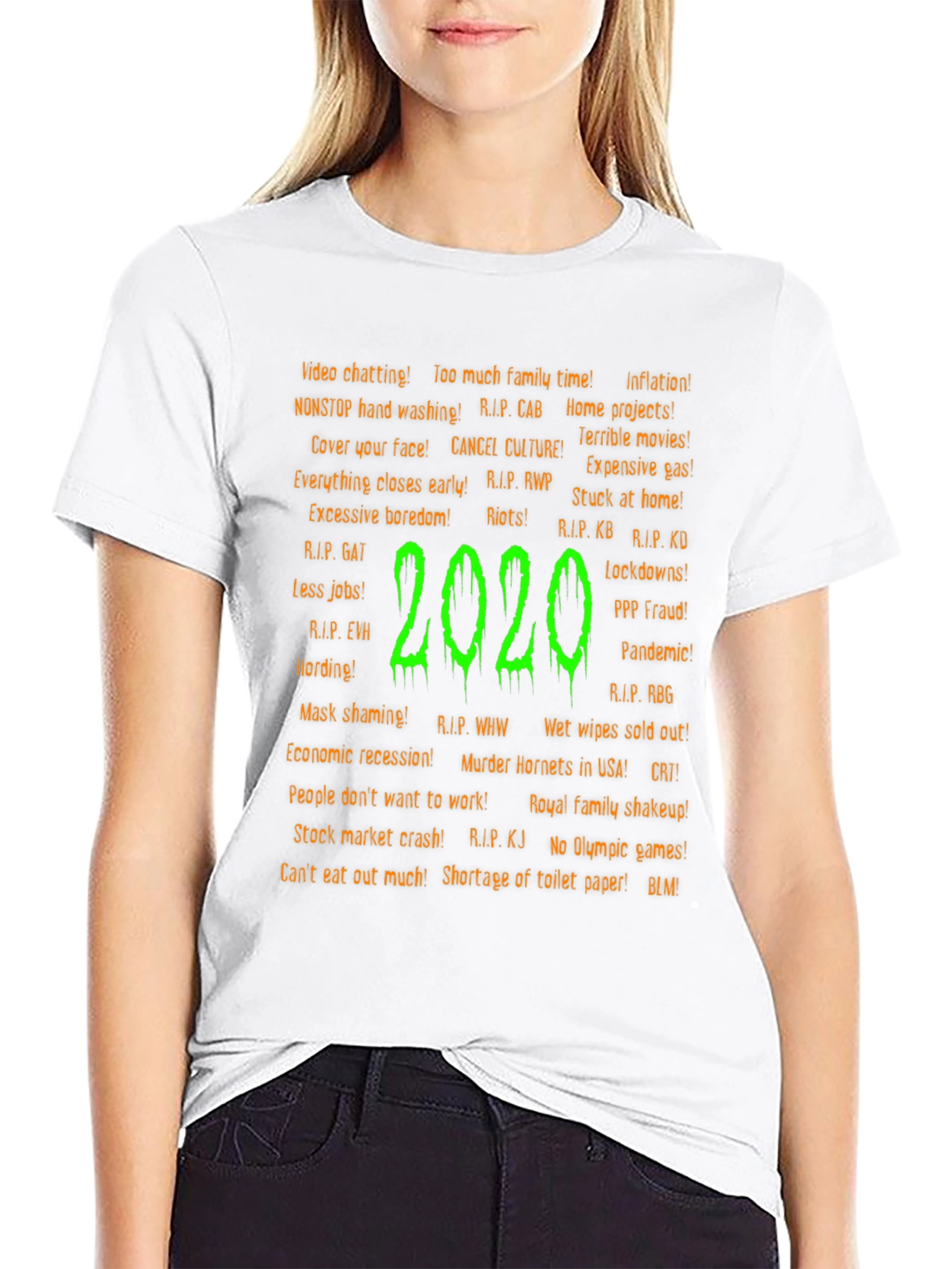 2020 T-Shirt: Pandemic & Pop Culture Black Tee