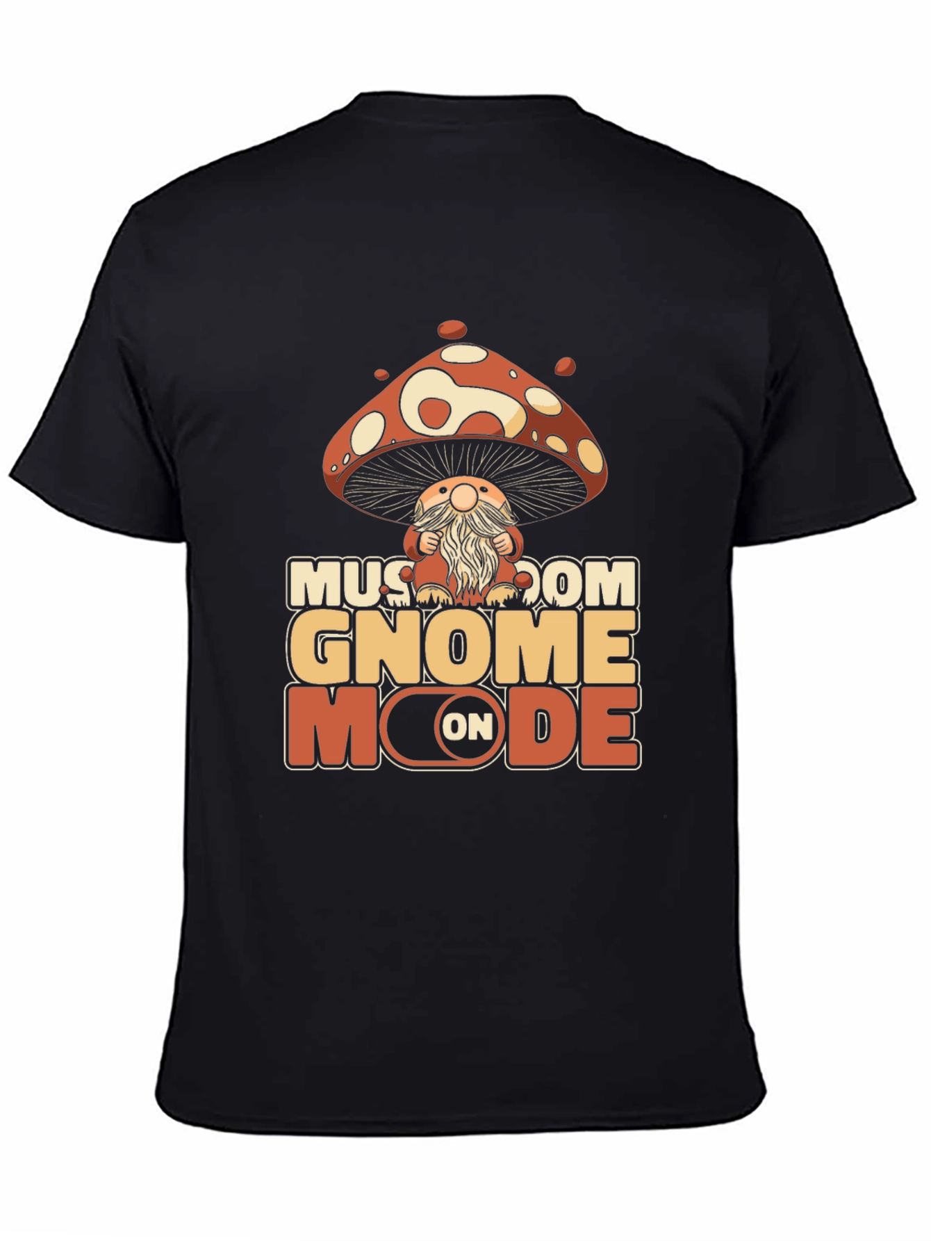 Mushroom Gnome Mode On T-Shirt - Whimsical Graphic Tee