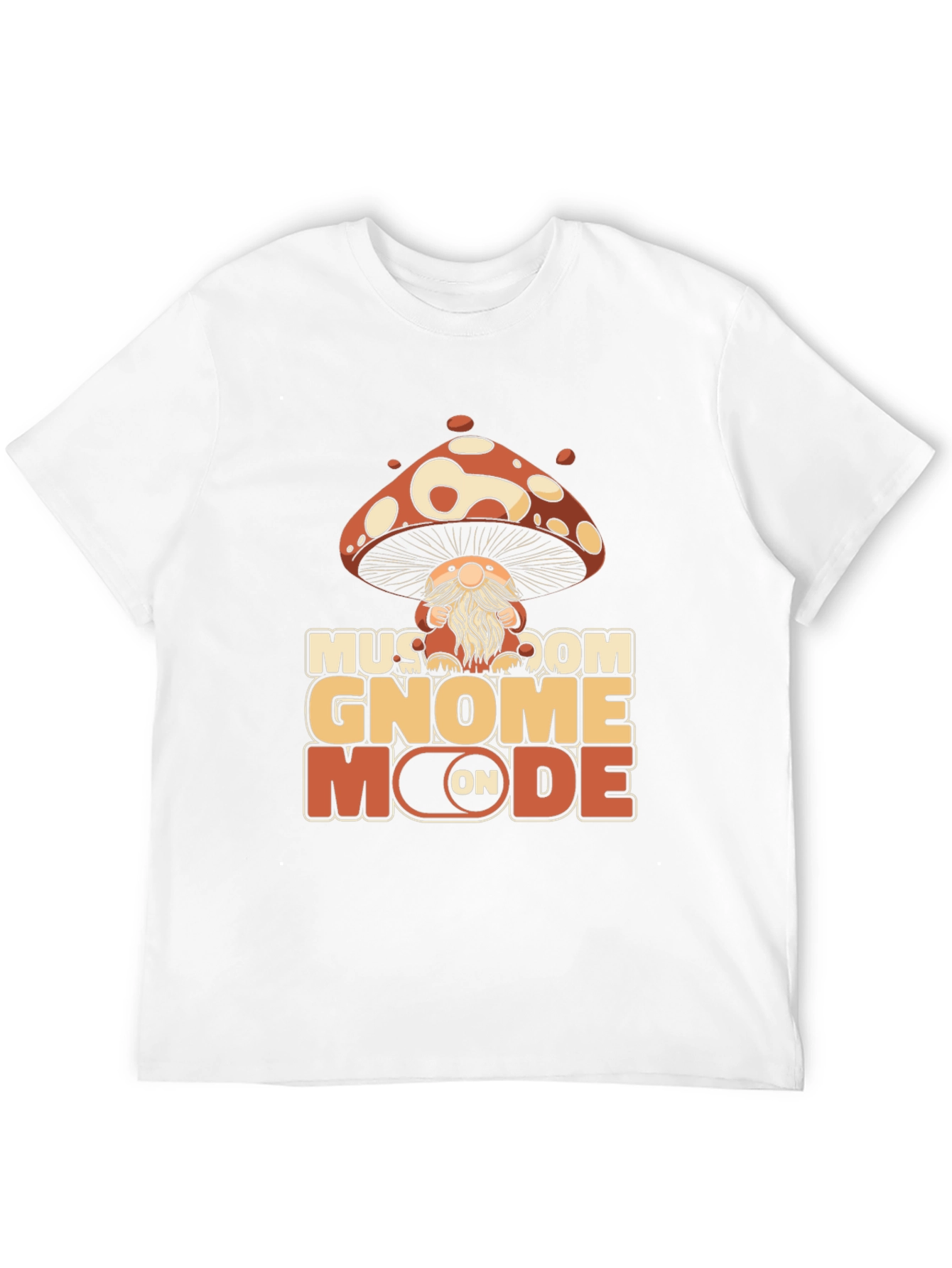 Mushroom Gnome Mode On T-Shirt - Whimsical Graphic Tee