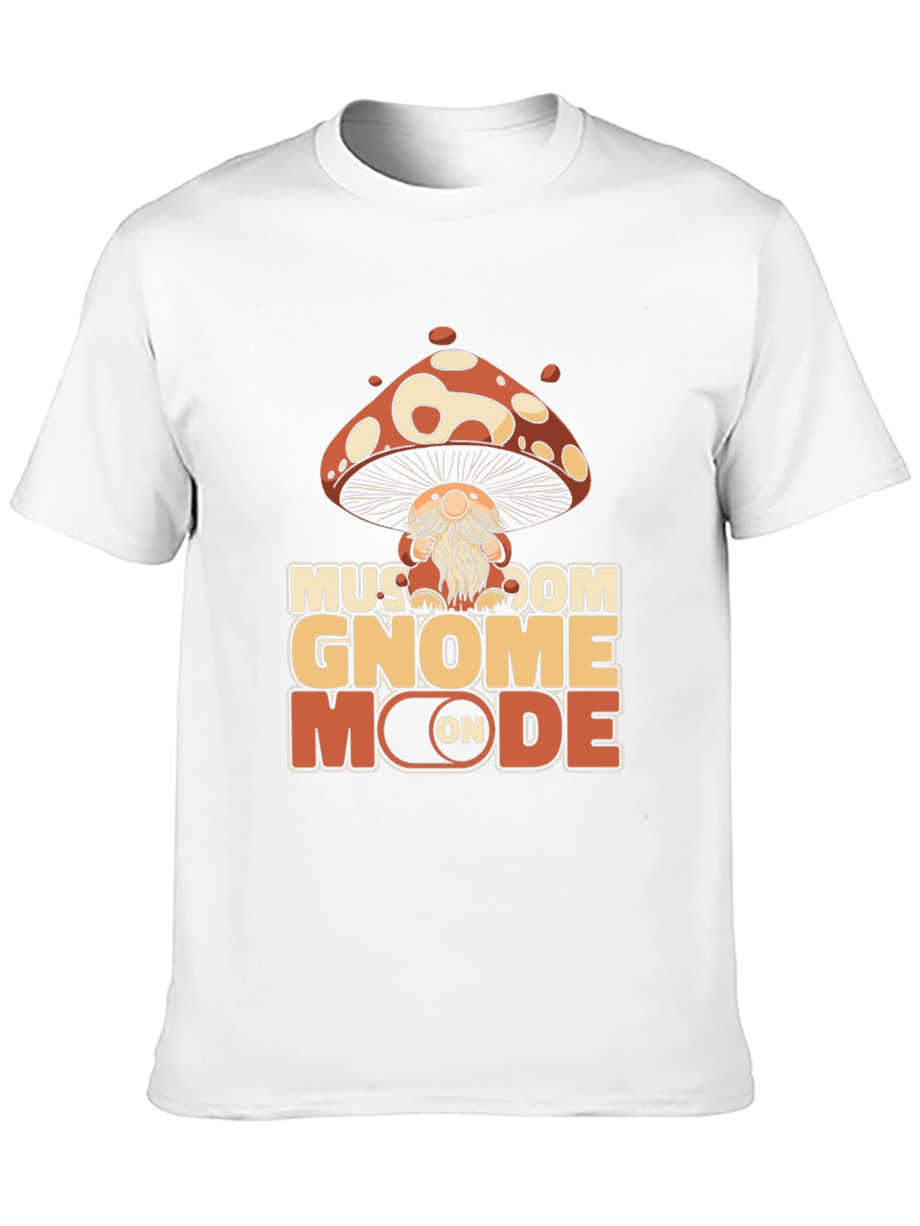 Mushroom Gnome Mode On T-Shirt - Whimsical Graphic Tee