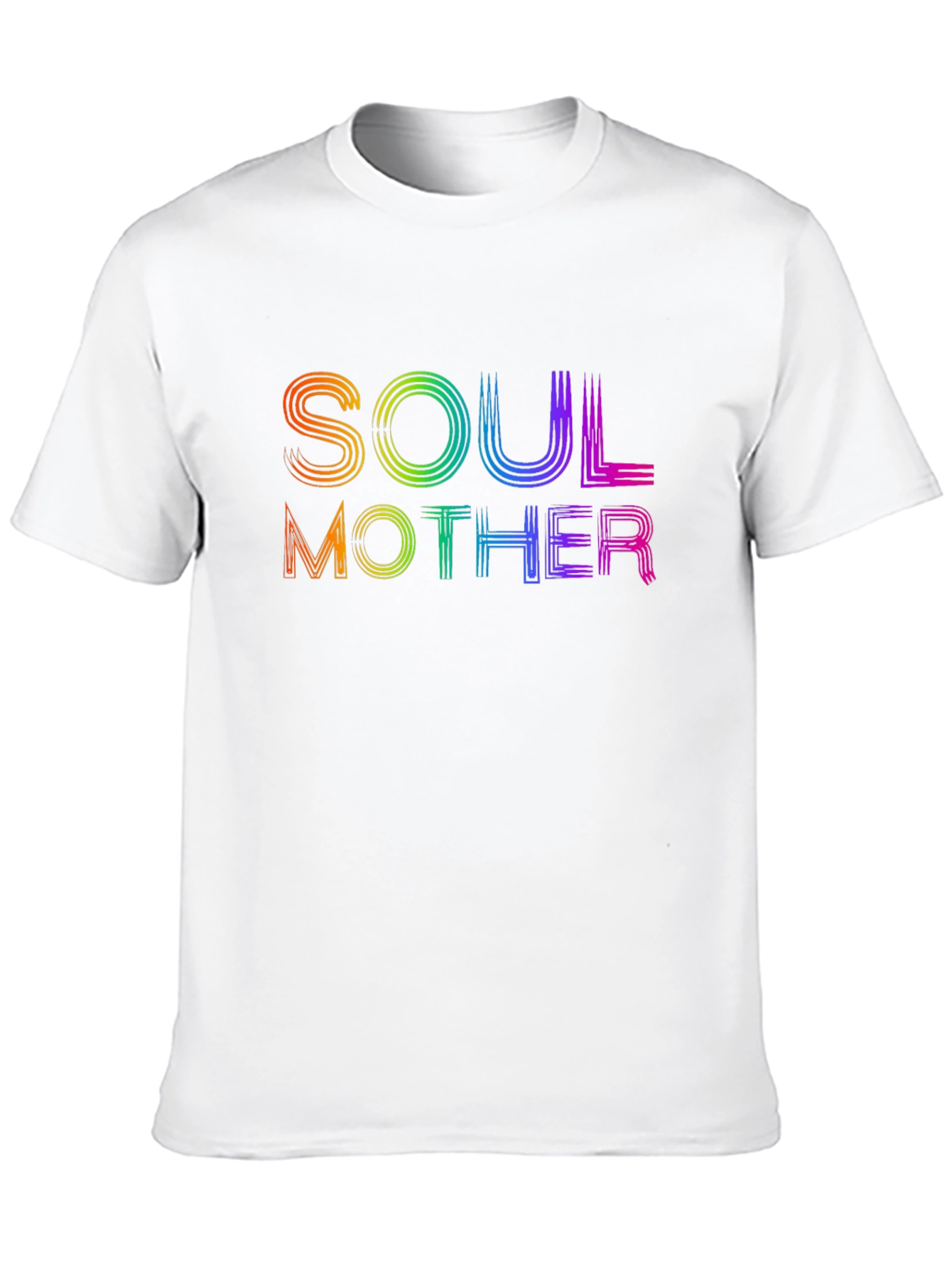 Soul Mother Rainbow Graphic T-Shirt - Black