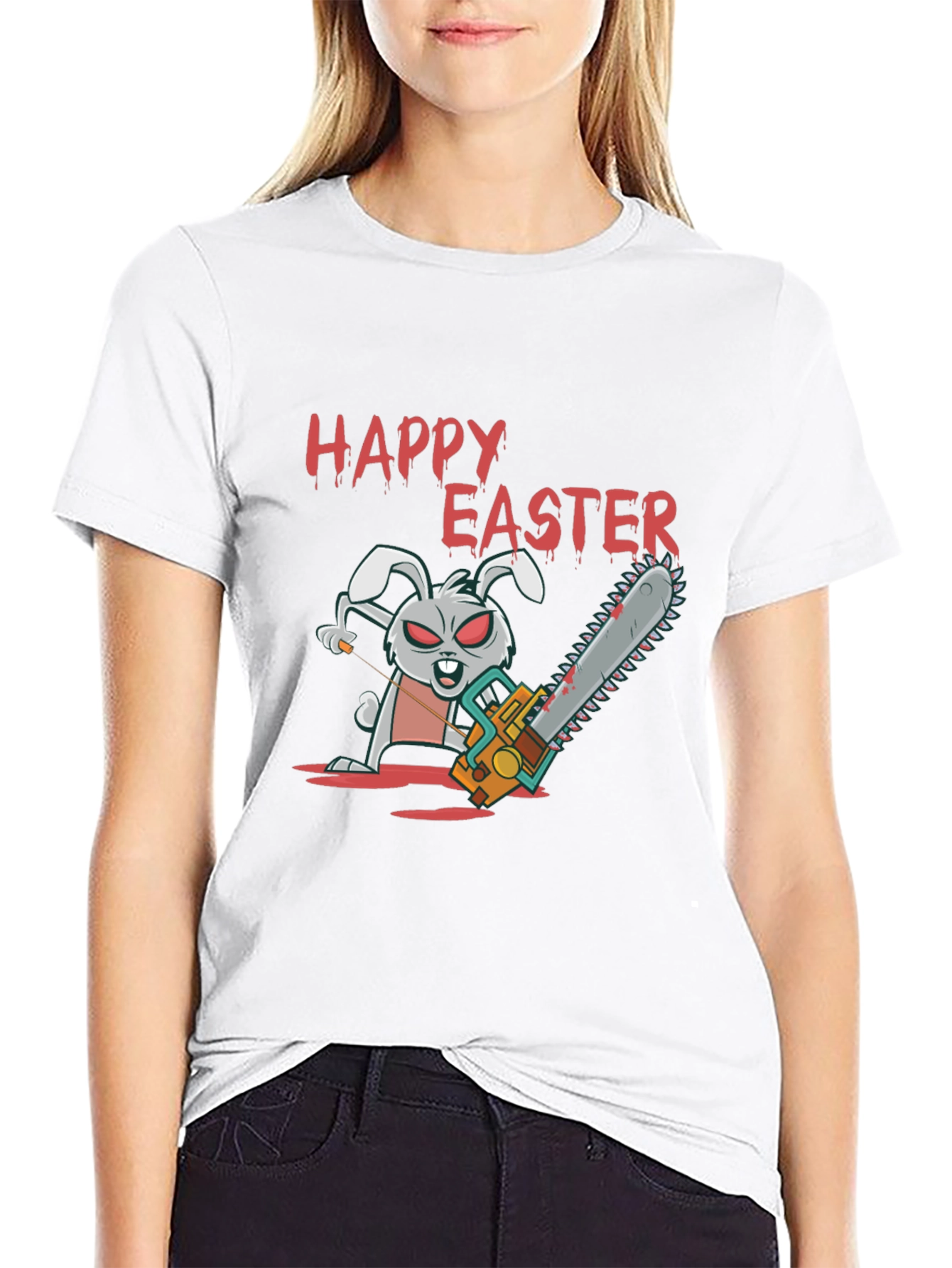 Happy Easter Scary Bunny T-Shirt