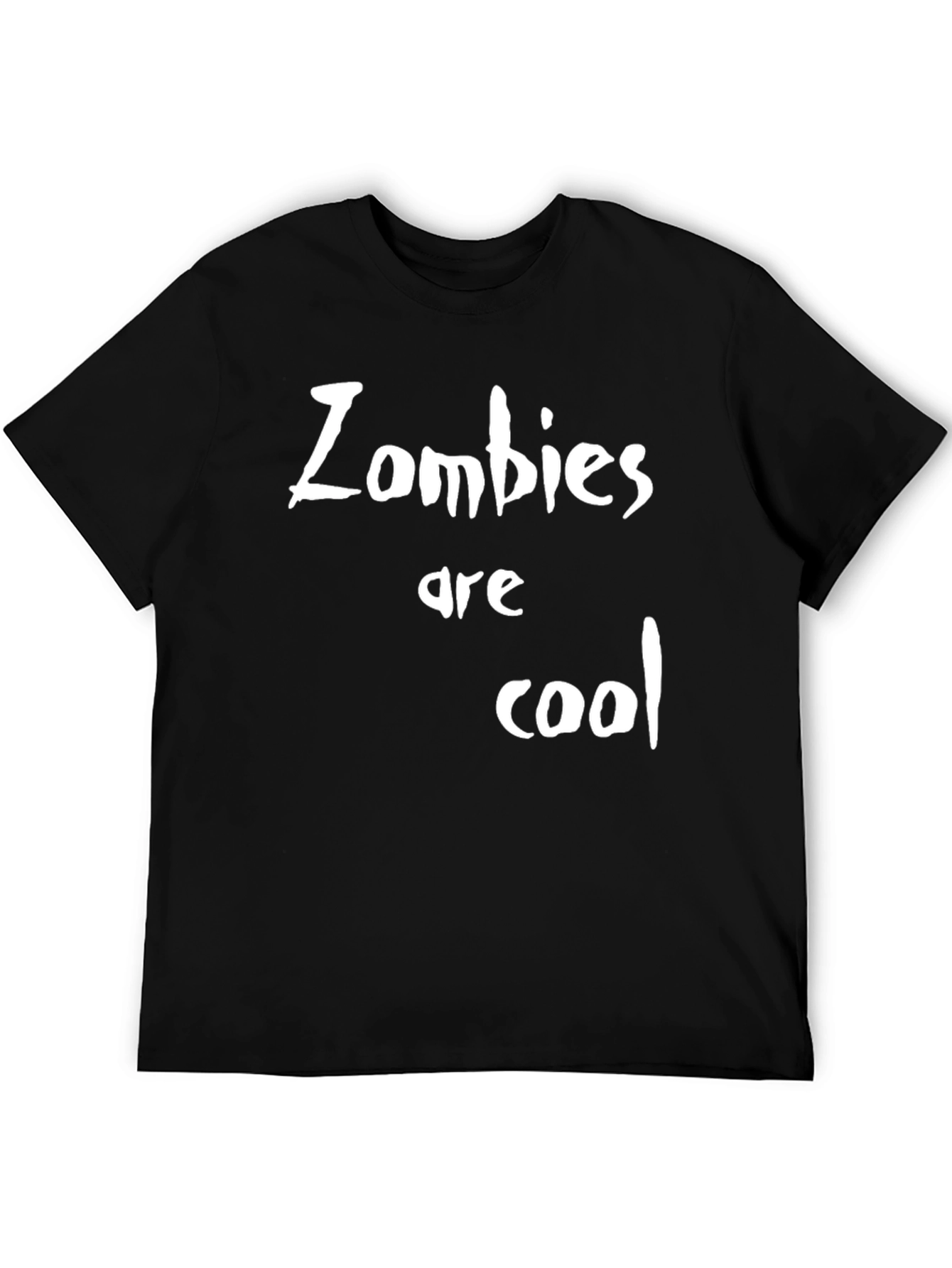 Zombies are Cool Black Graphic T-Shirt