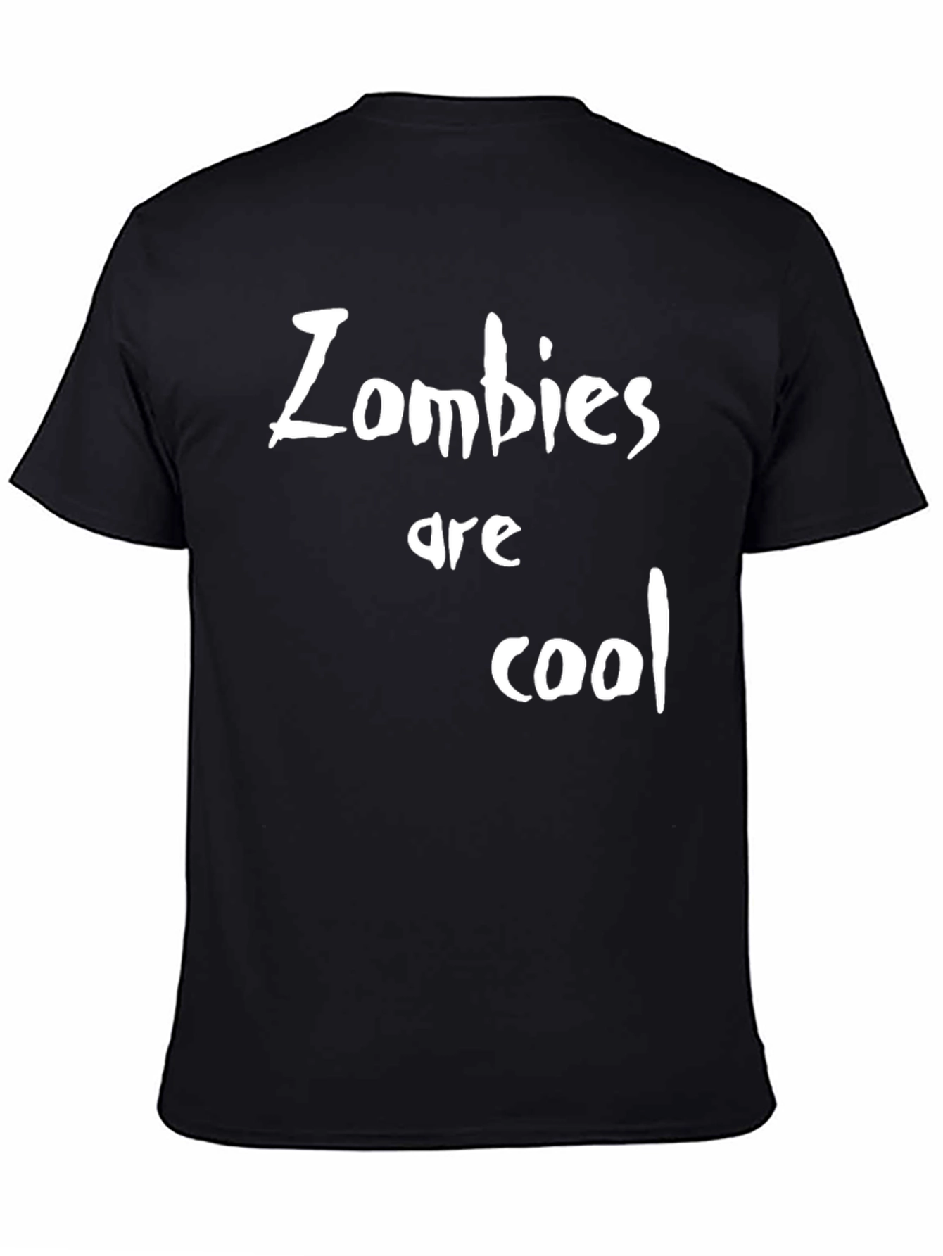 Zombies are Cool Black Graphic T-Shirt