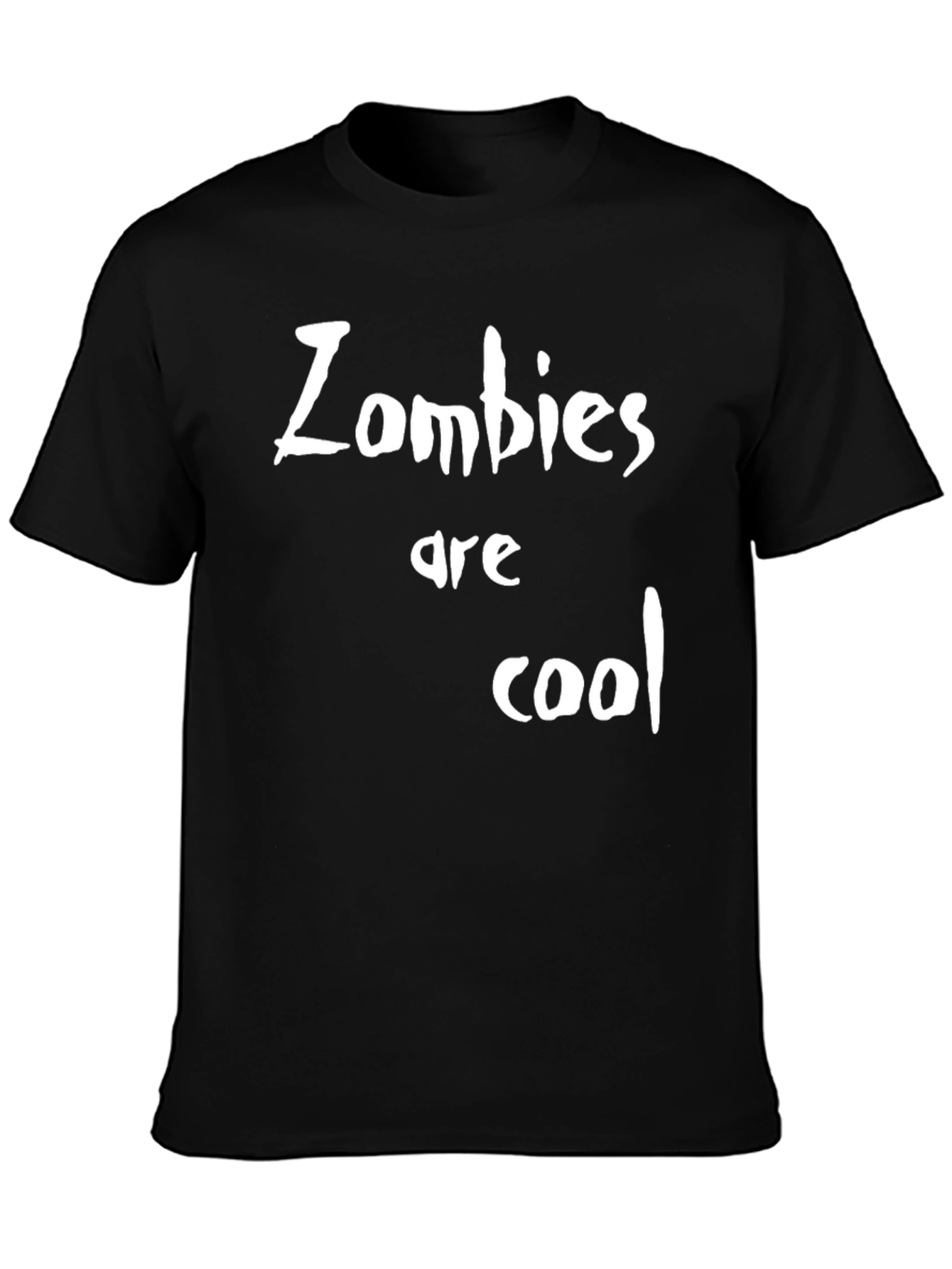 Zombies are Cool Black Graphic T-Shirt