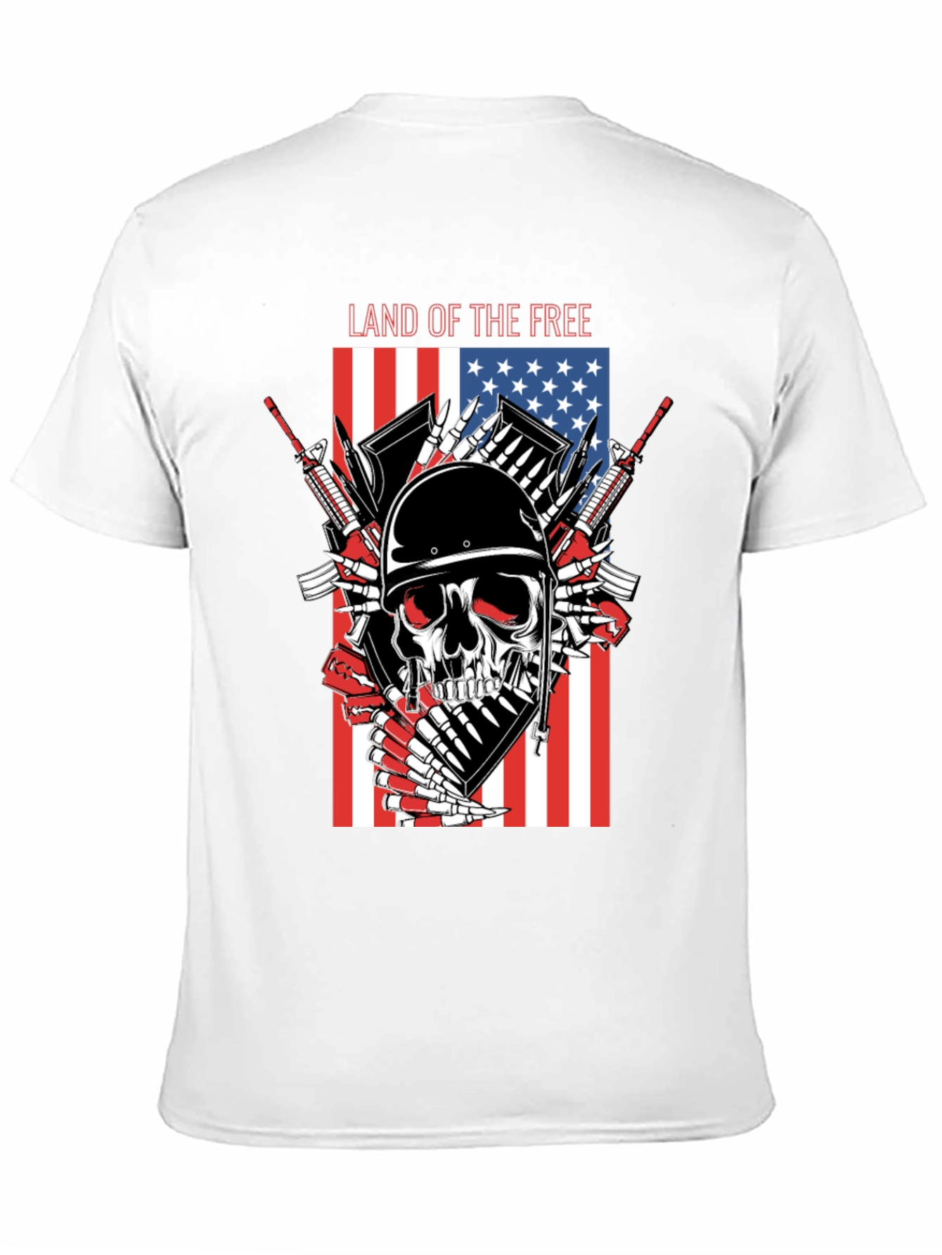 Land of the Free Skull T-Shirt