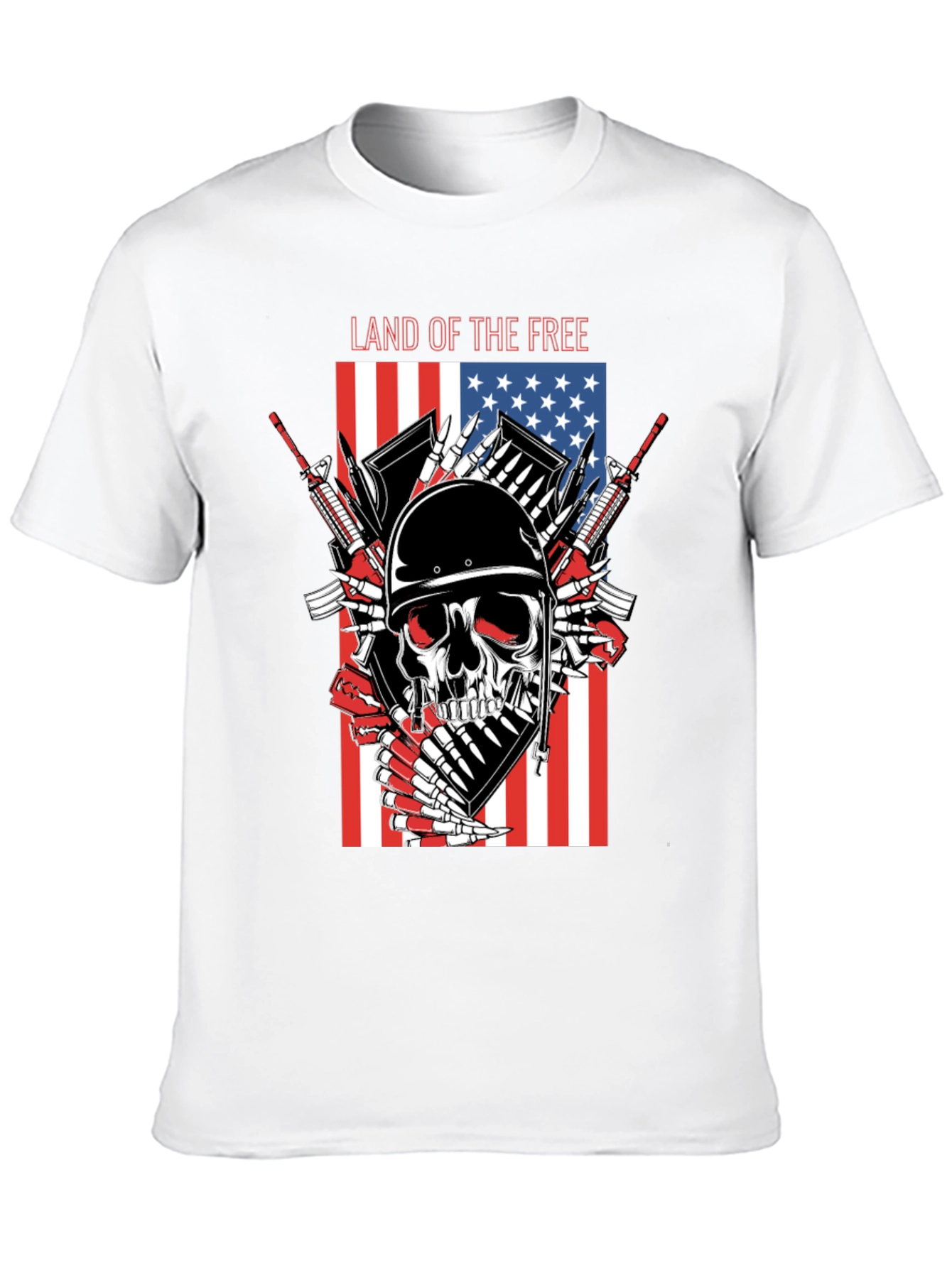 Land of the Free Skull T-Shirt