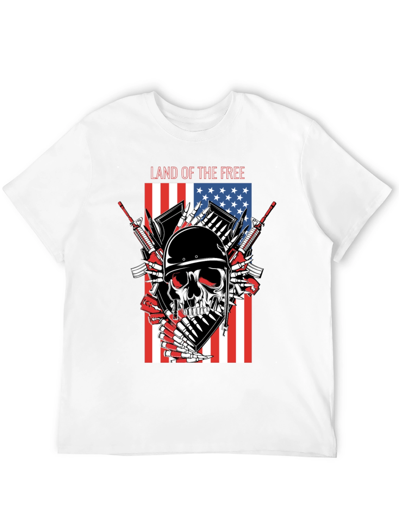 Land of the Free Skull T-Shirt
