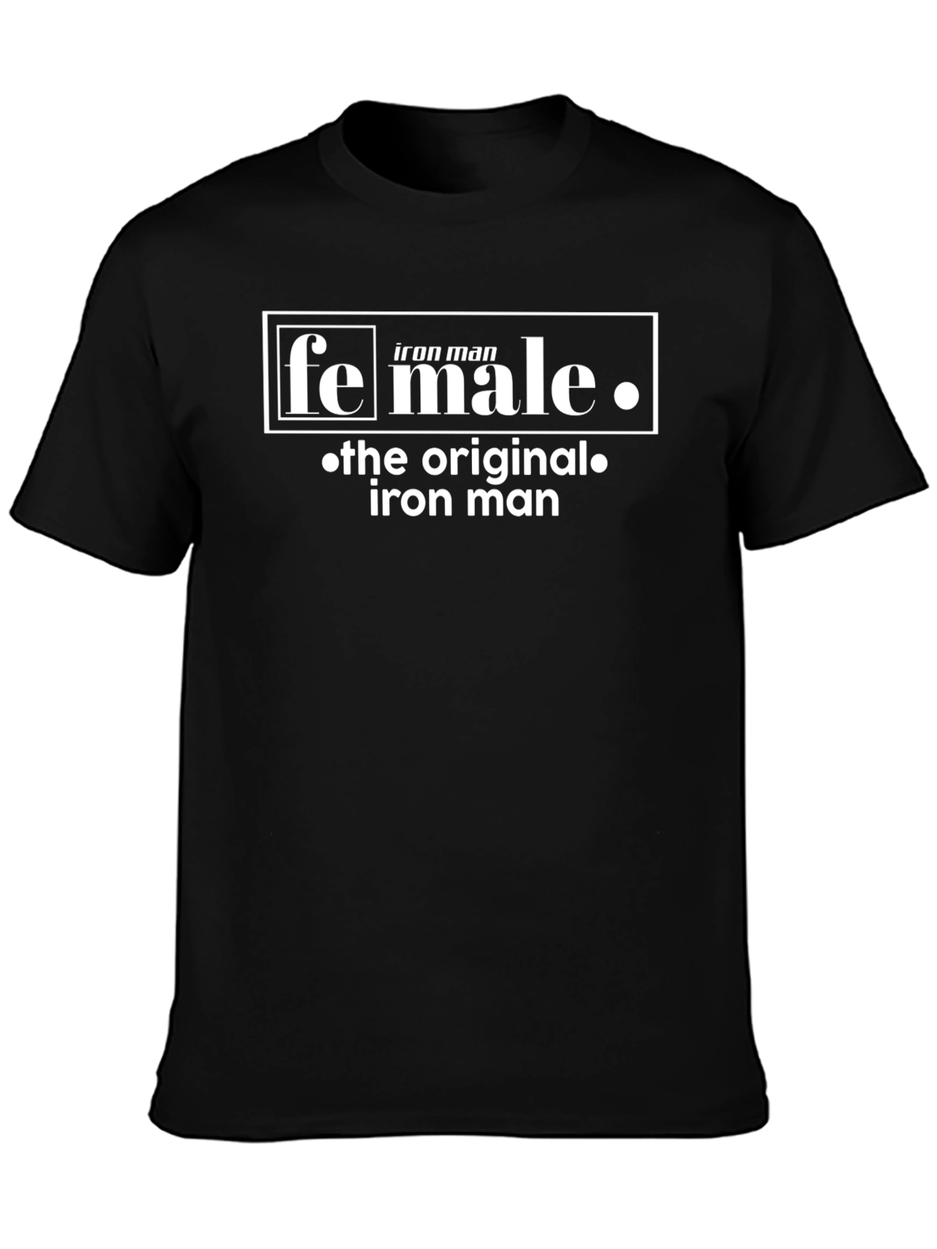Funny Female Iron Man Graphic T-Shirt