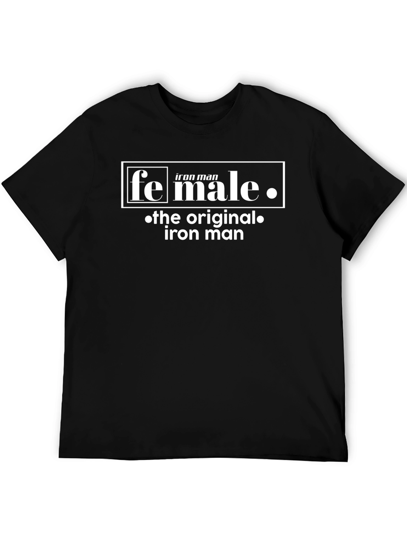 Funny Female Iron Man Graphic T-Shirt