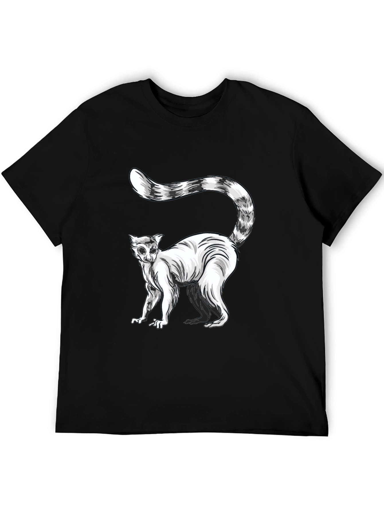 Lemur Graphic T-Shirt - Striking Black Tee