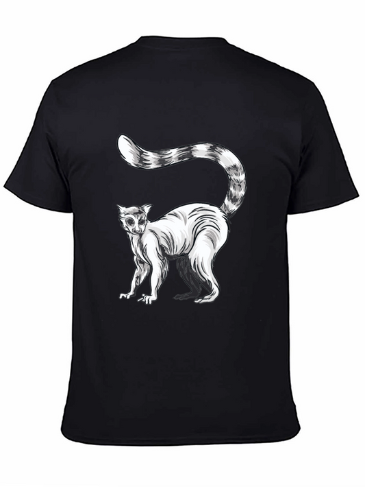 Lemur Graphic T-Shirt - Striking Black Tee