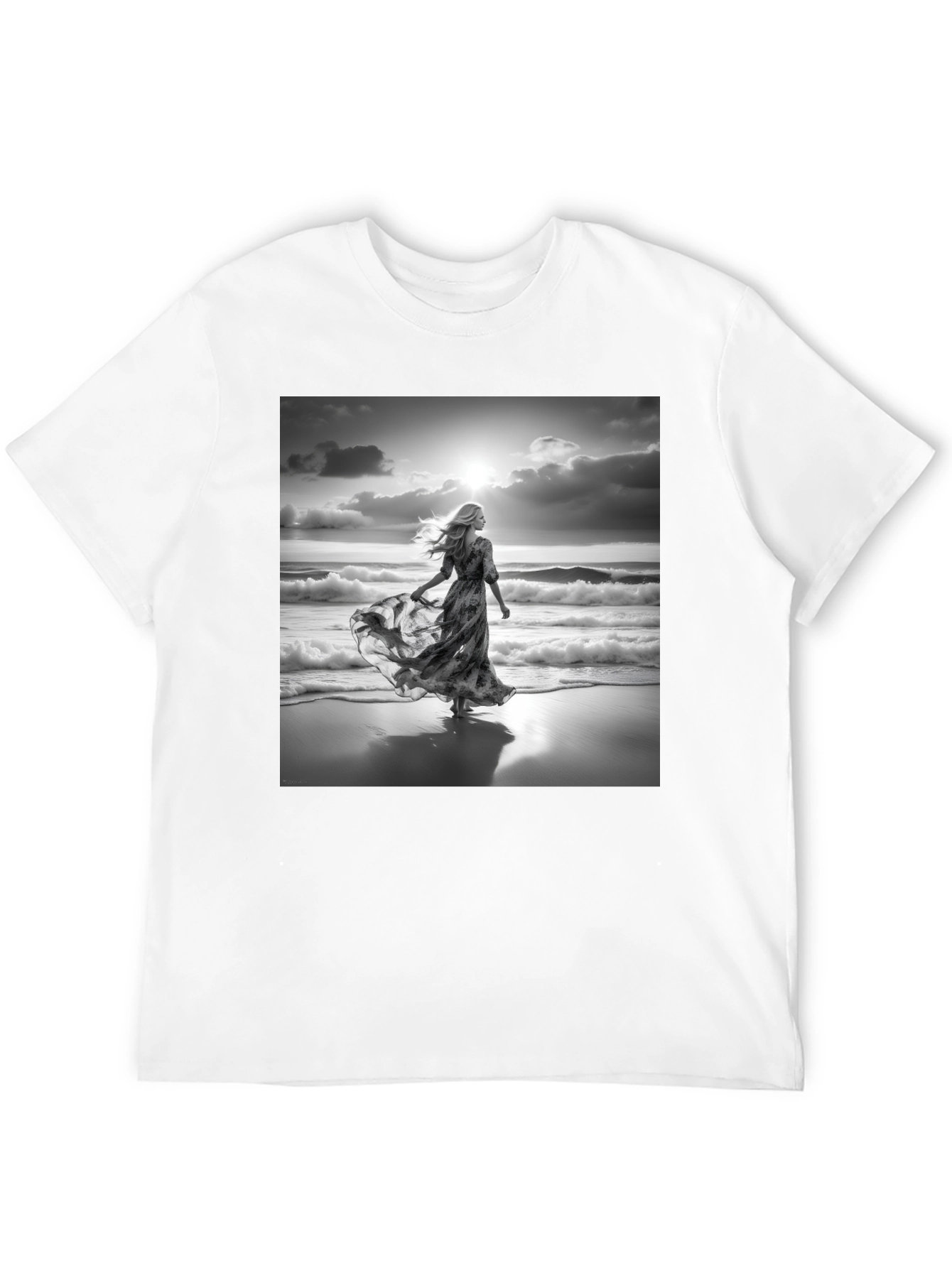 Beach Dreams Tee - Stylish Black Cotton Comfort
