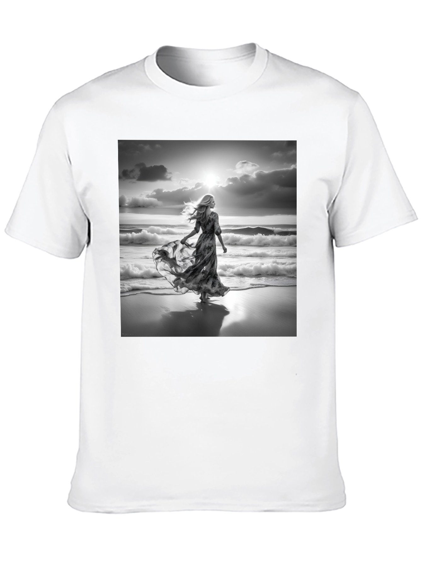 Beach Dreams Tee - Stylish Black Cotton Comfort