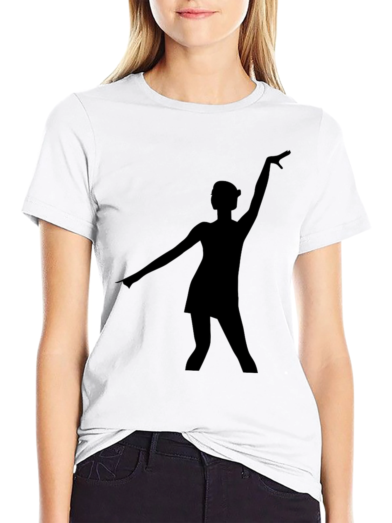 Silhouette Dancer Black T-Shirt