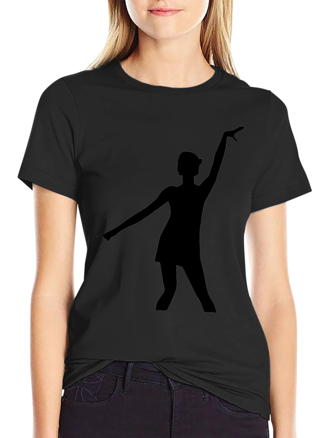 Silhouette Dancer Black T-Shirt