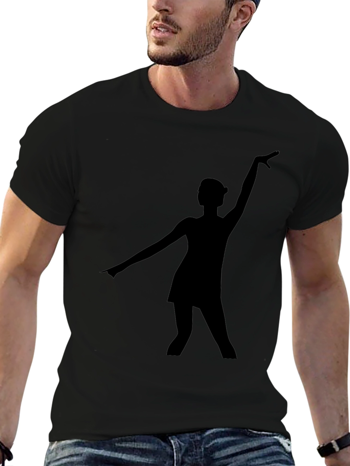 Silhouette Dancer Black T-Shirt