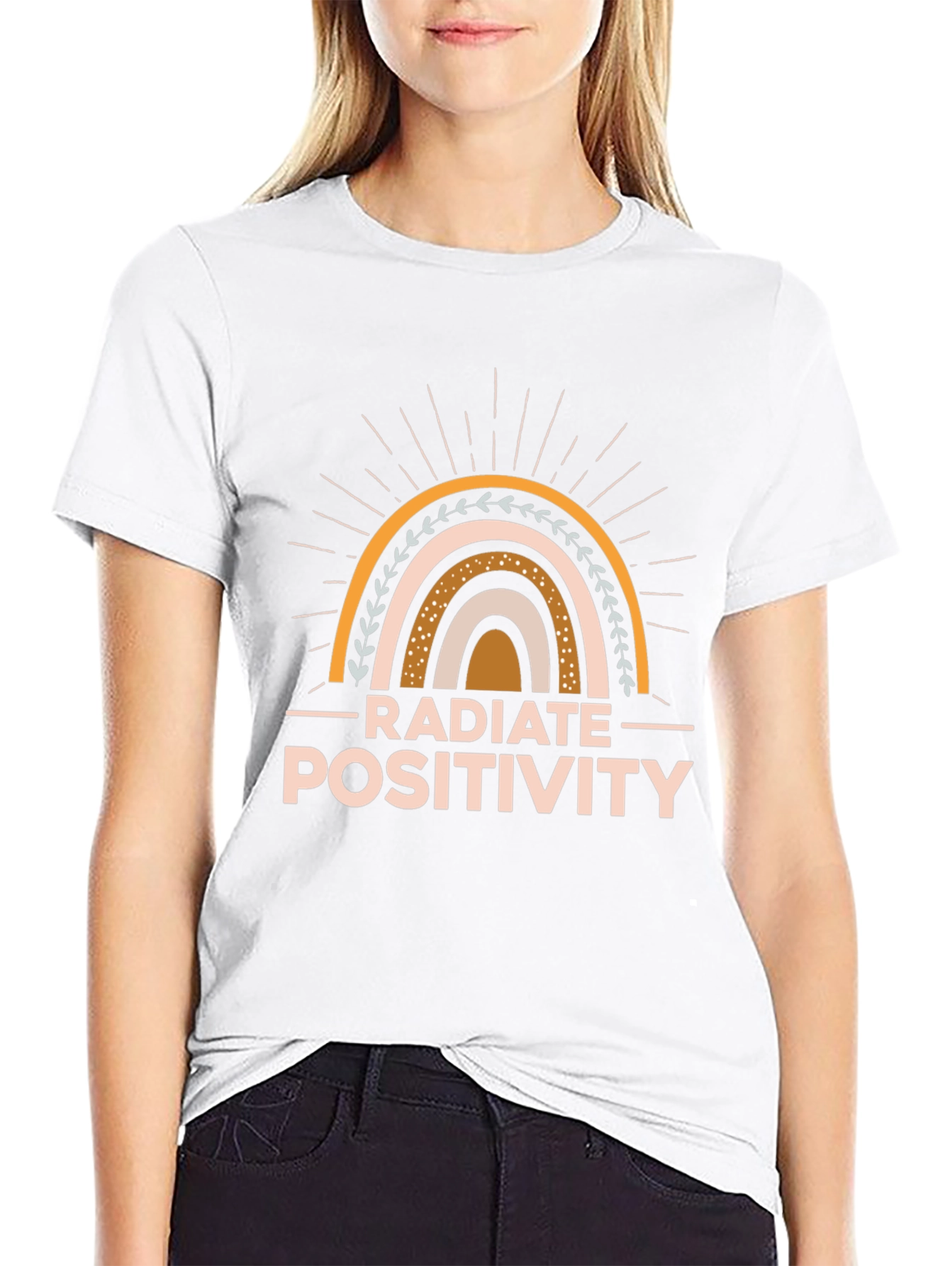 Radiate Positivity Graphic Tee - Stylish Comfort
