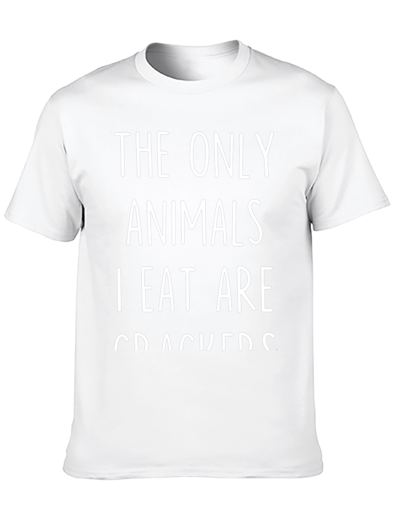 Funny Vegan T-Shirt - Animal Crackers Pun Tee